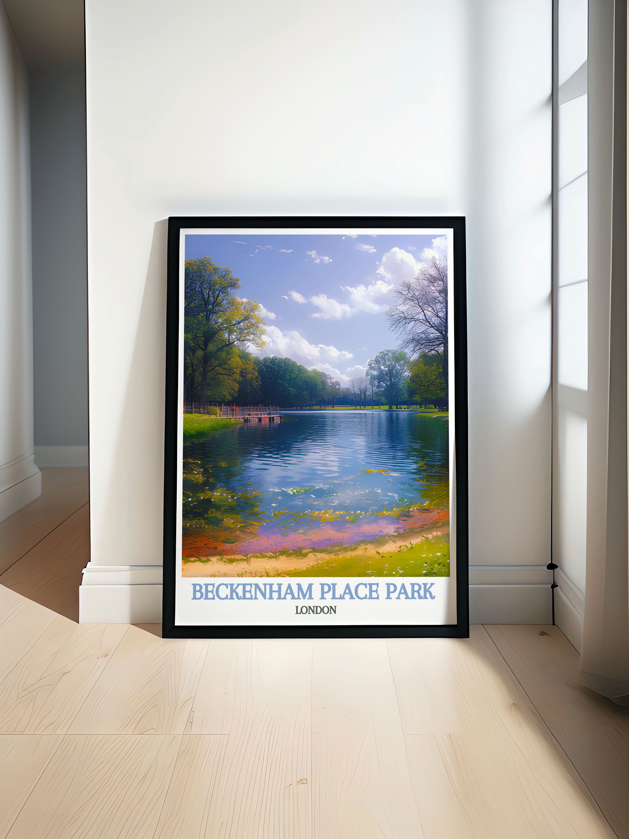 Beckenham Place Park Art - Swimming Lake Prints - London Wall Decor