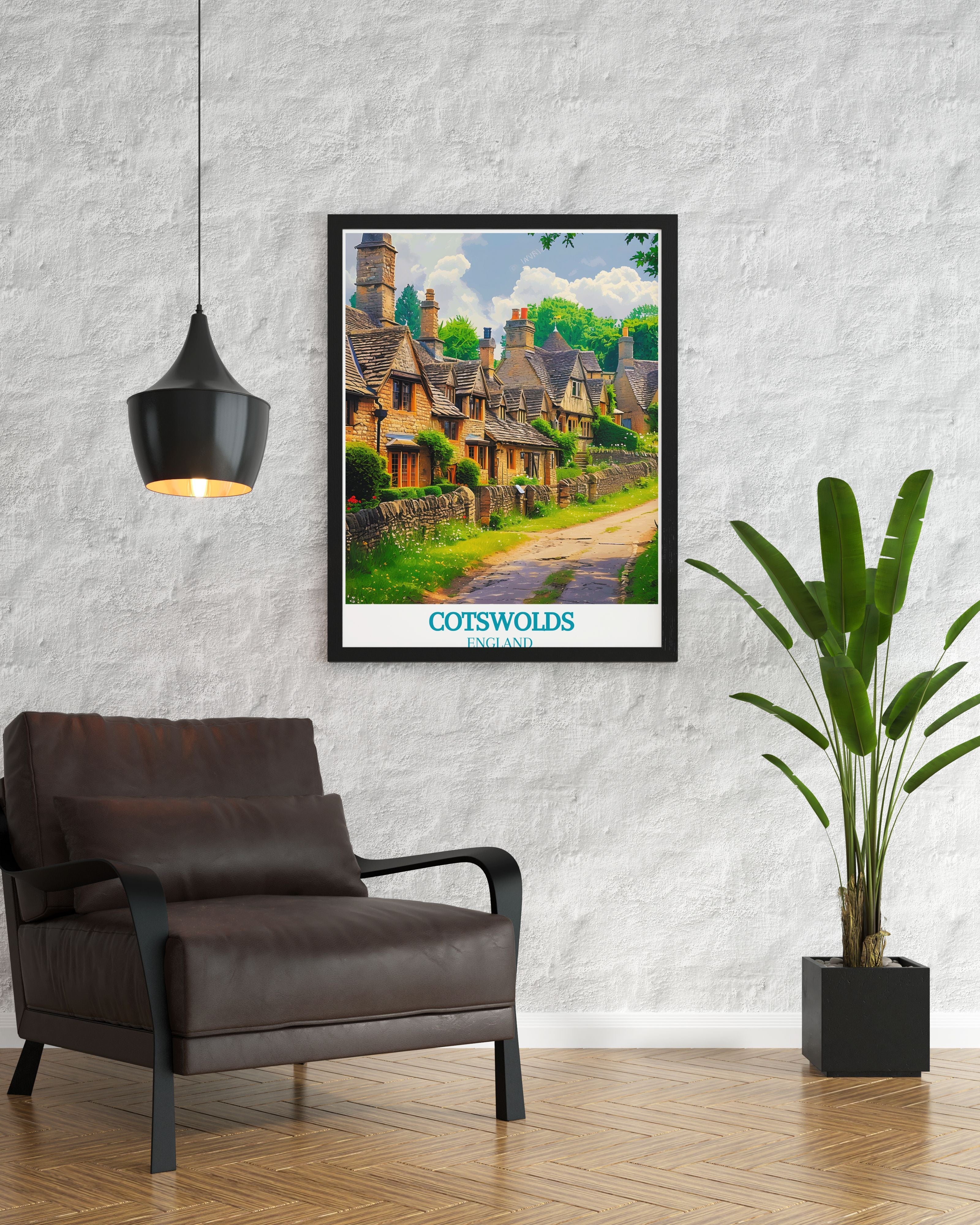 Cotswolds  Art Prints - Bibury Home Decor - English Village Wall Decor