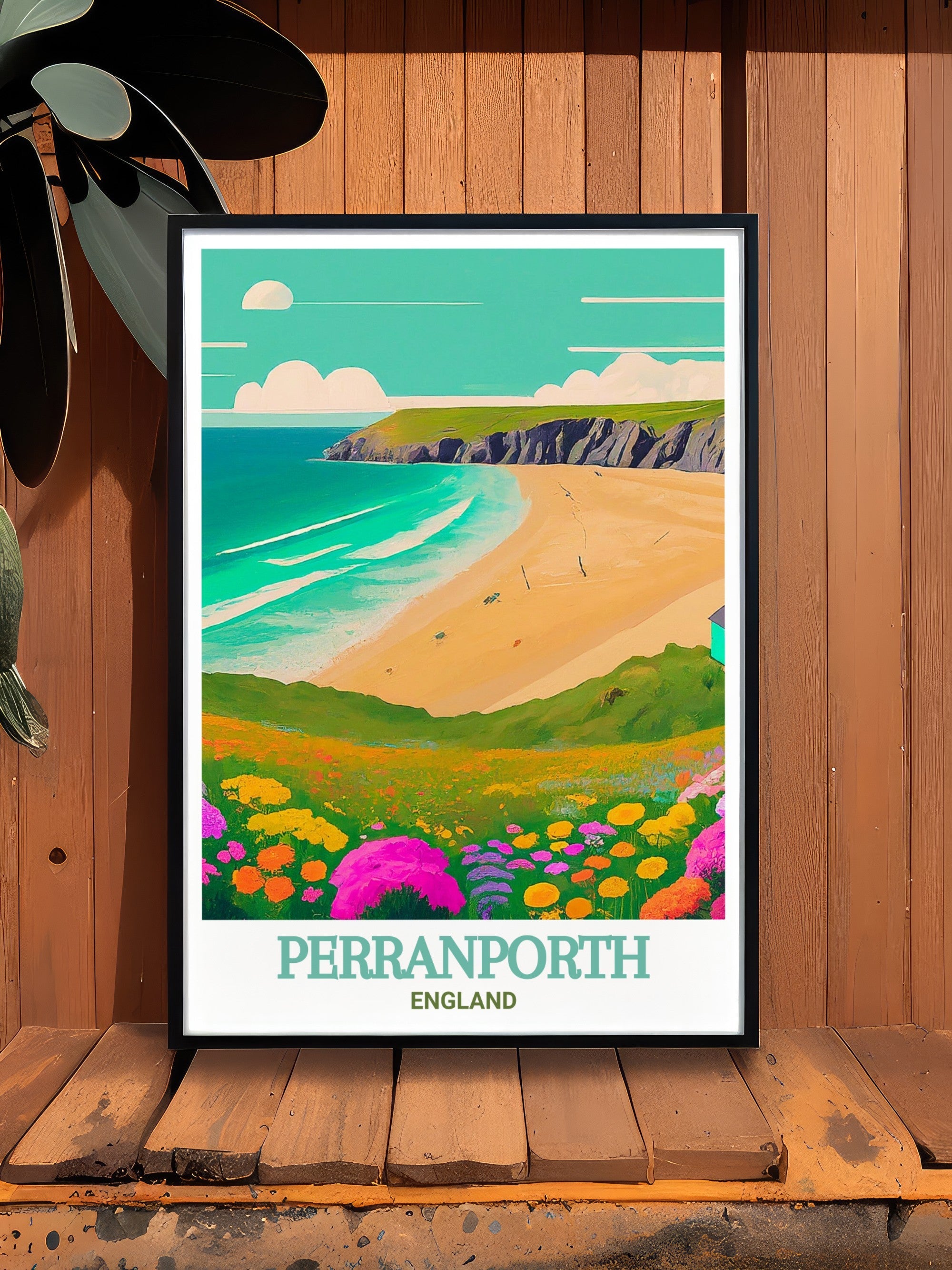 Perranporth Beach Wall Art - England Prints - Perranporth Beach Decor - Perranporth Beach Art Prints - Captivating England Travel Art