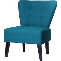 Reception chair paperflow fabric blue