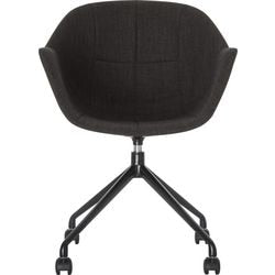 Visitor chair Paperflow fabric black