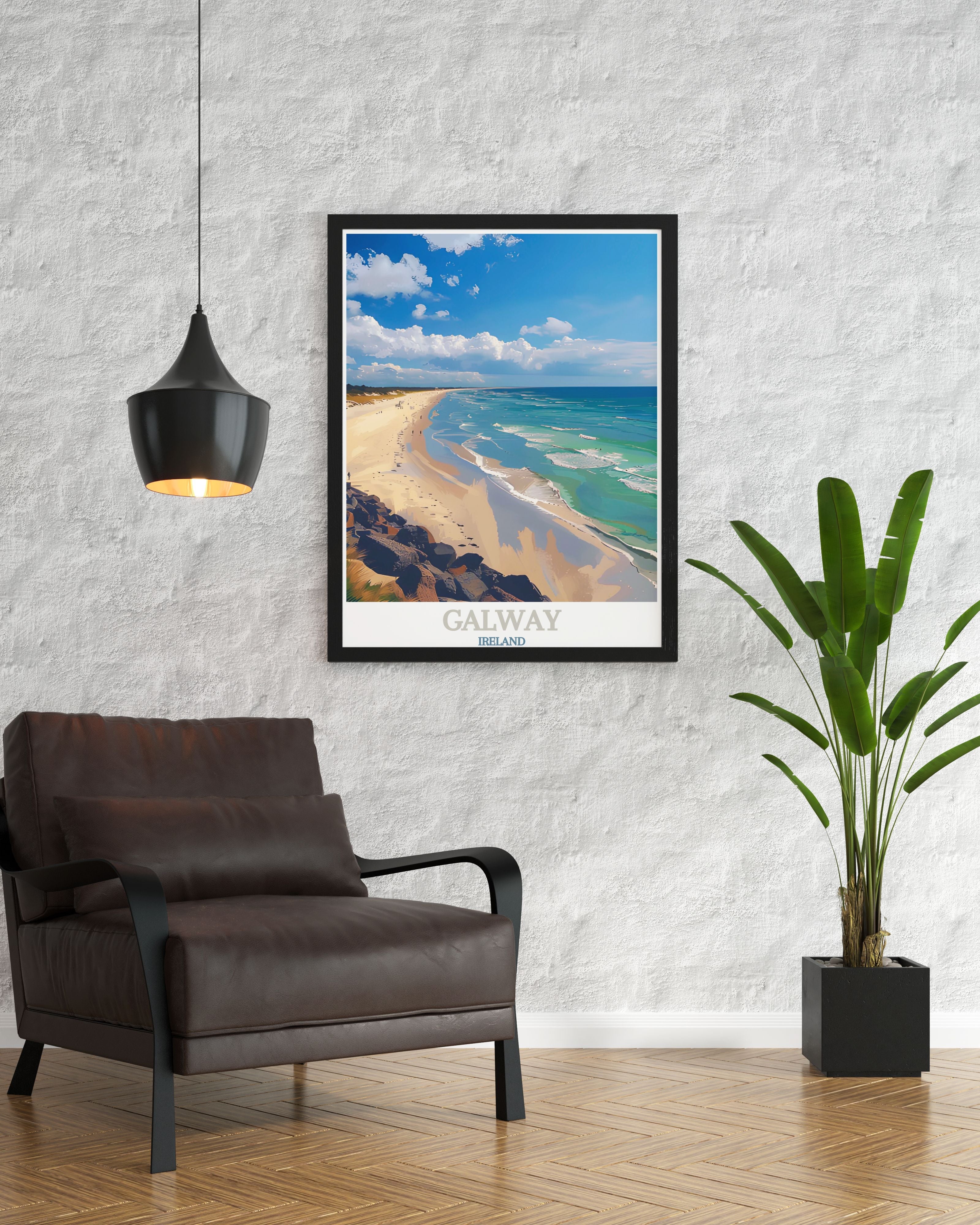 Galway Modern Wall Decor Silverstrand Beach Canvas Art Ireland Art Prints