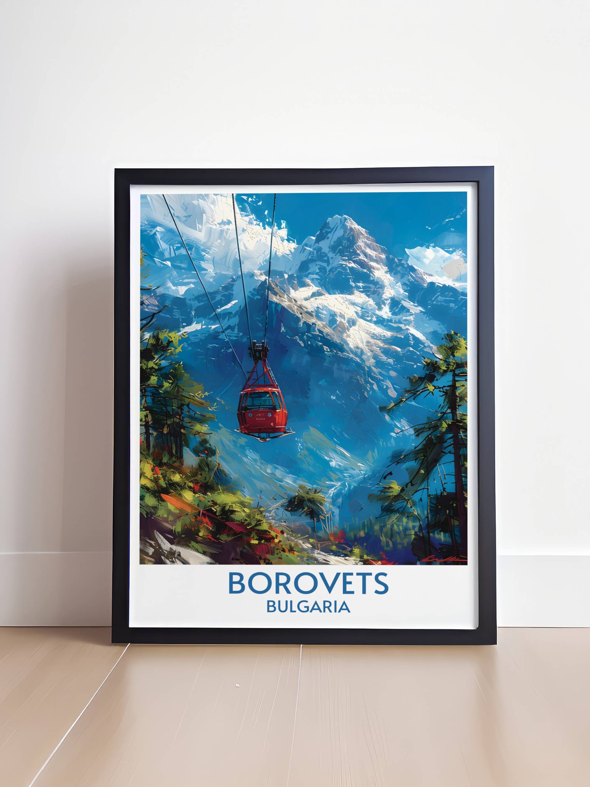 Borovets Ski Resort Wall Decor Yasebrets Peak Art Prints Bulgaria Wall Art