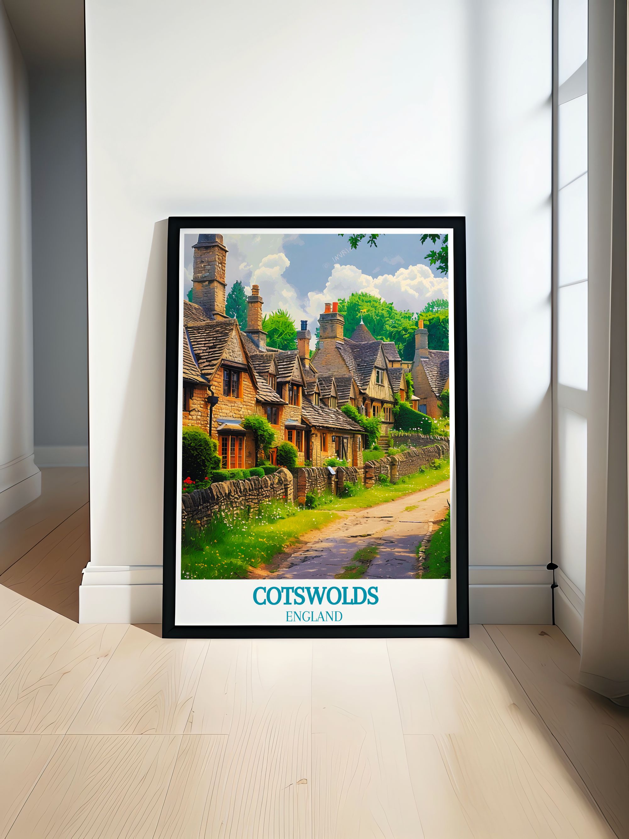 Cotswolds  Art Prints - Bibury Home Decor - English Village Wall Decor