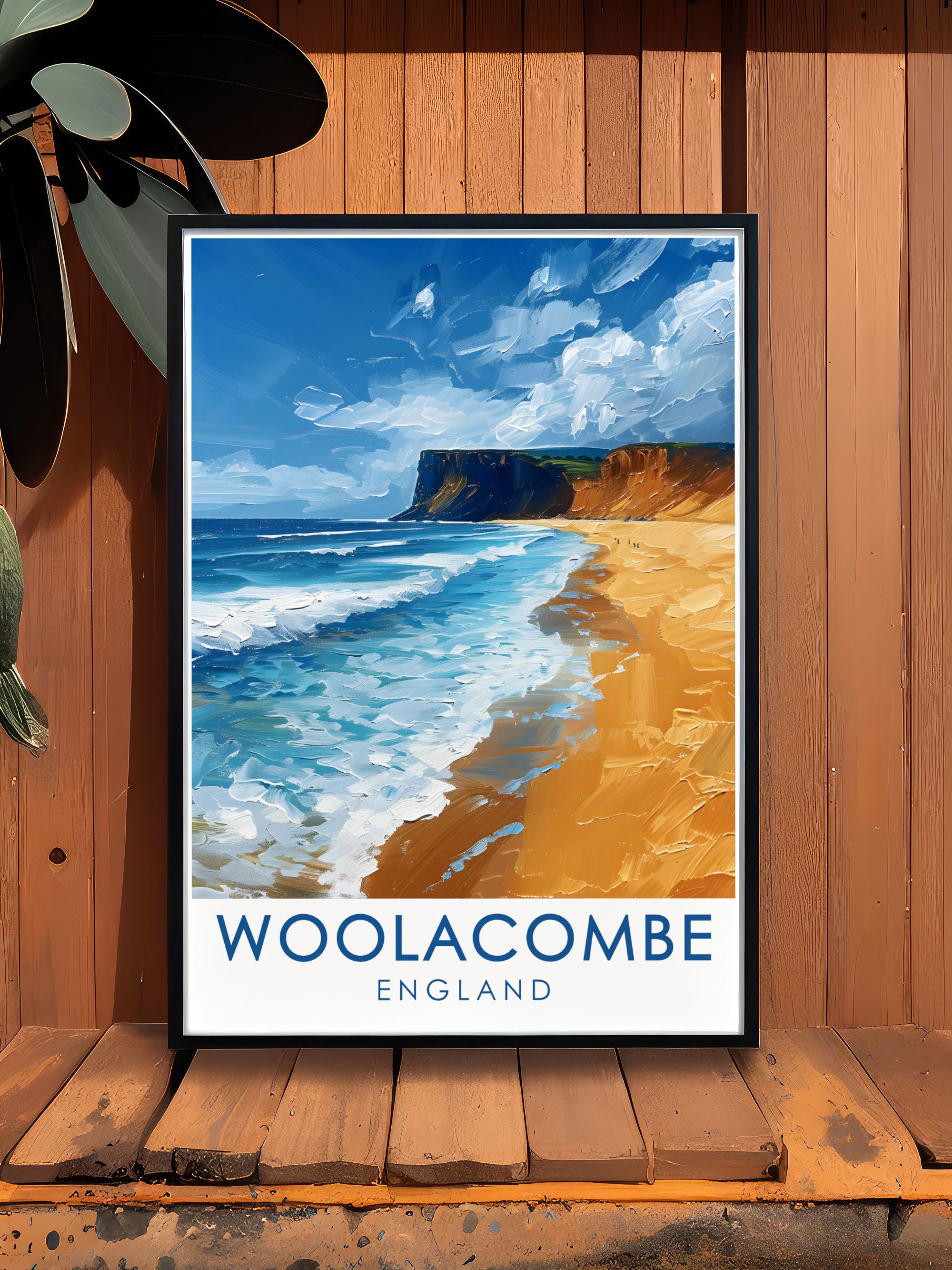 Woolacombe  Art - Woolacombe Beach  Framed Prints - England Perfect Wall Decor