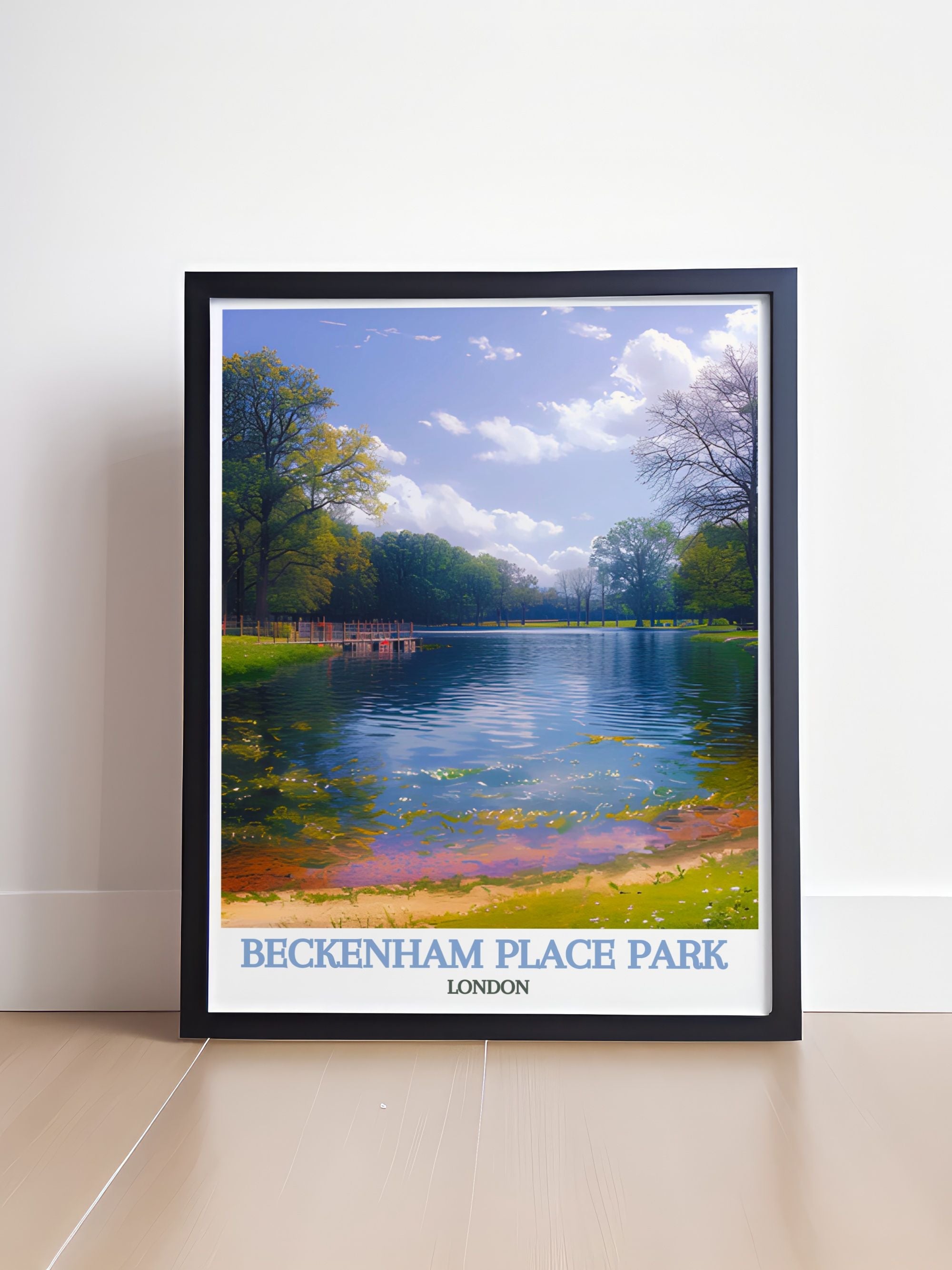Beckenham Place Park Art - Swimming Lake Prints - London Wall Decor