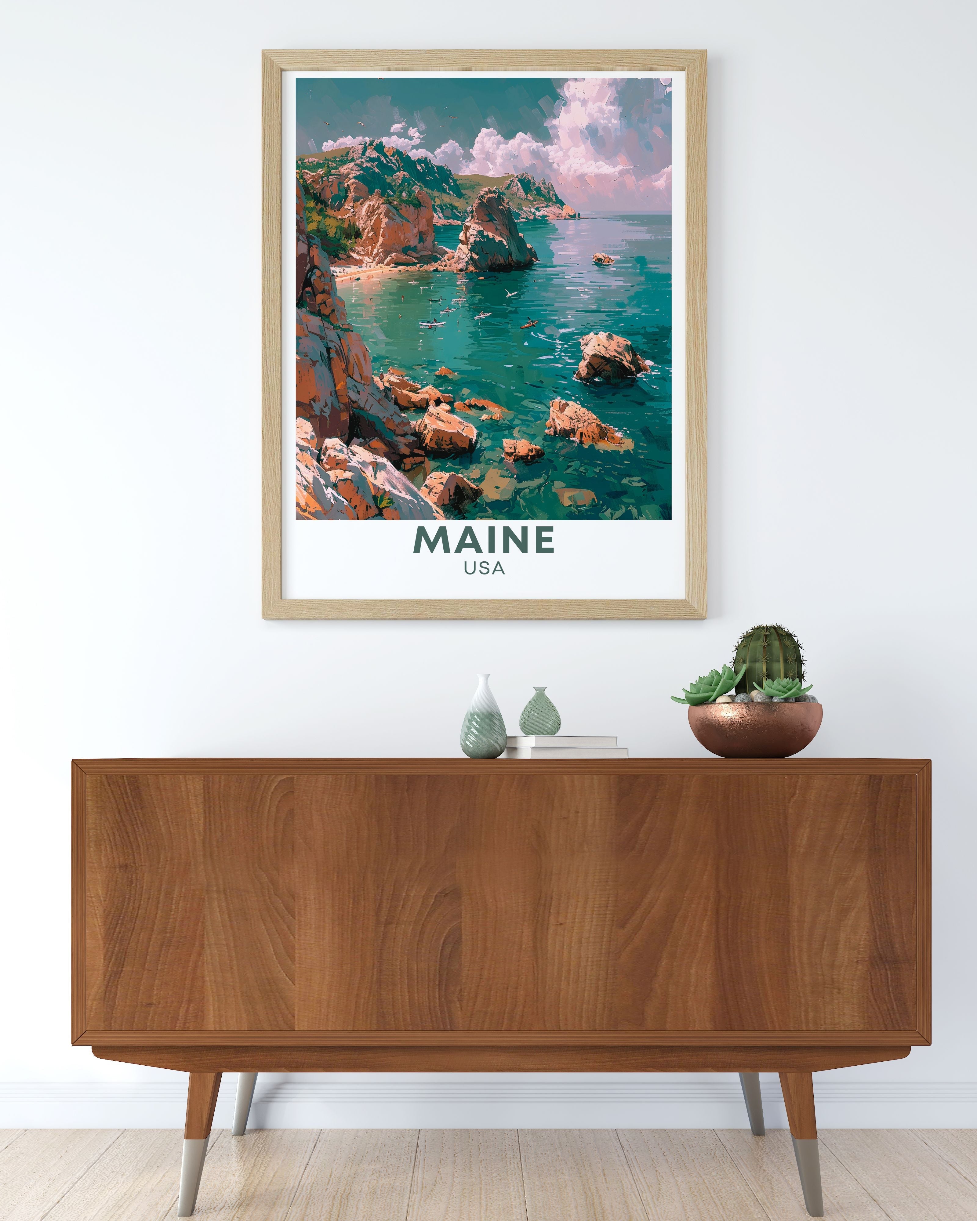 Maine Canvas Wall Art - Acadia National Park  Art Prints - Coastal Home Decor