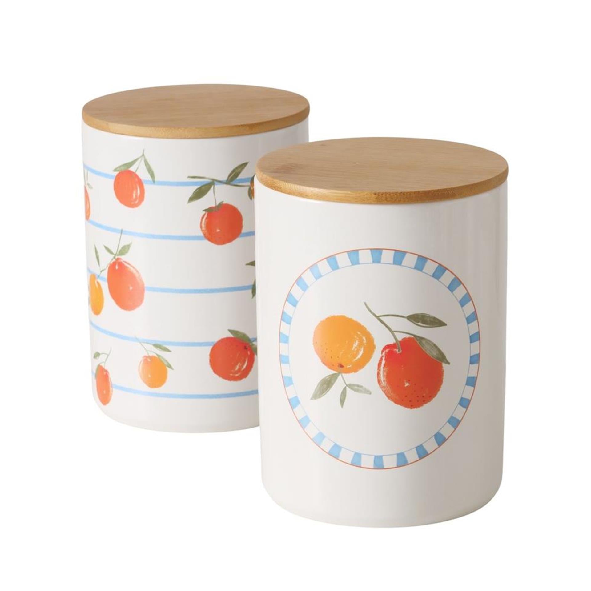 Boltze home orange storage jar-0
