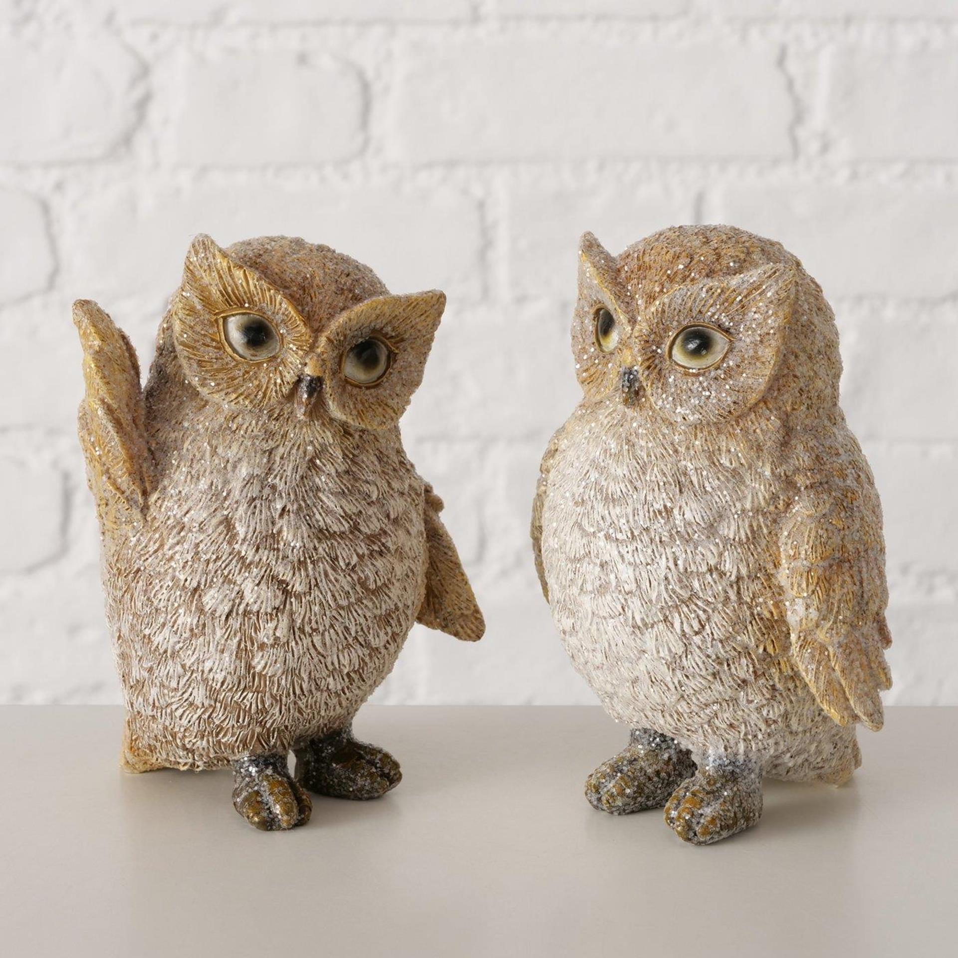 Boltze home figure owl blanet 9.5x8x12.5-0