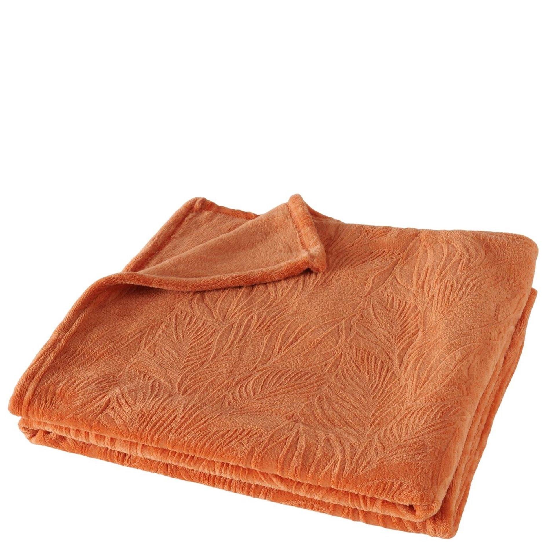 Boltze home living blanket orange 160cm-0