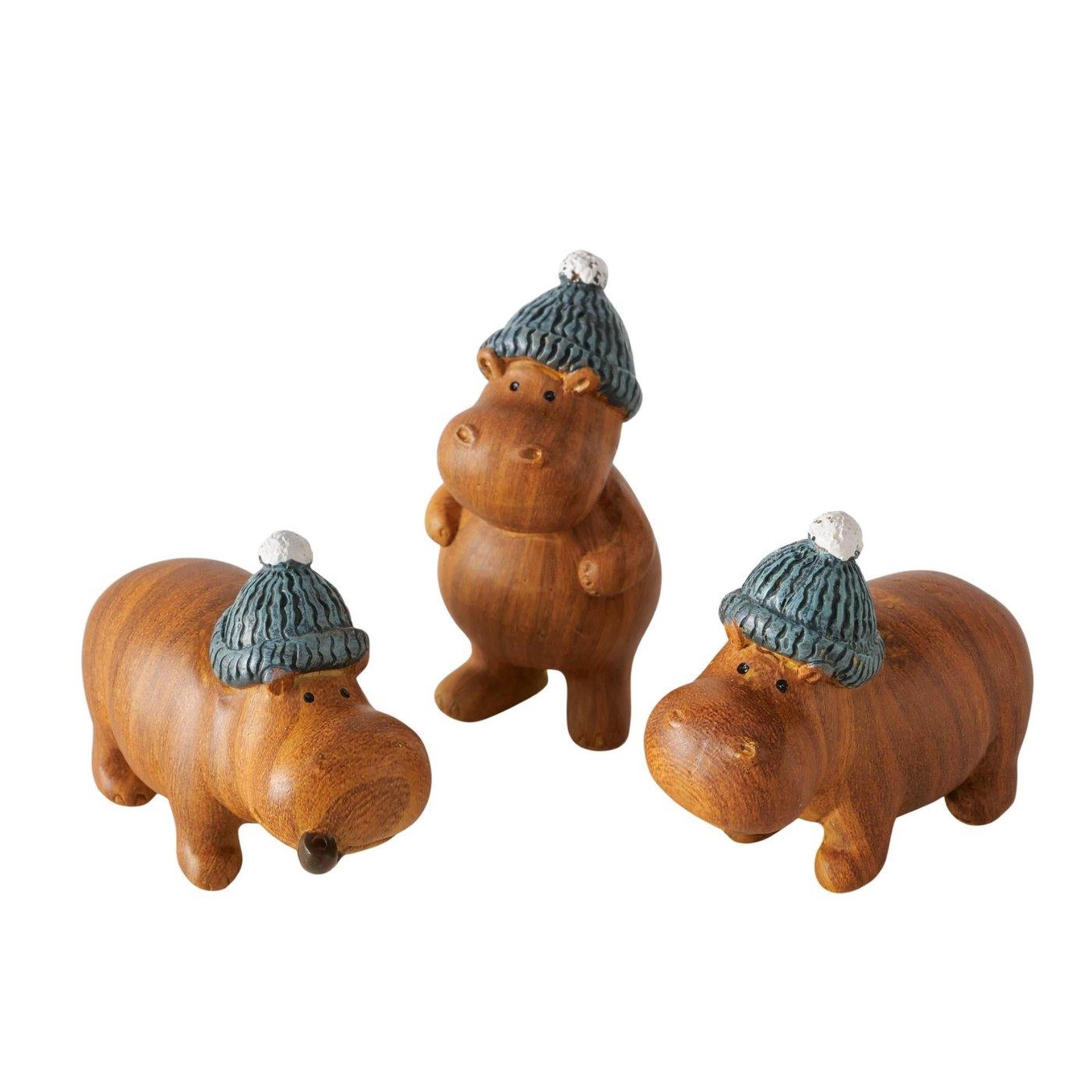 Boltze home figure hippopotamus 4x3.5x6.5cm-0