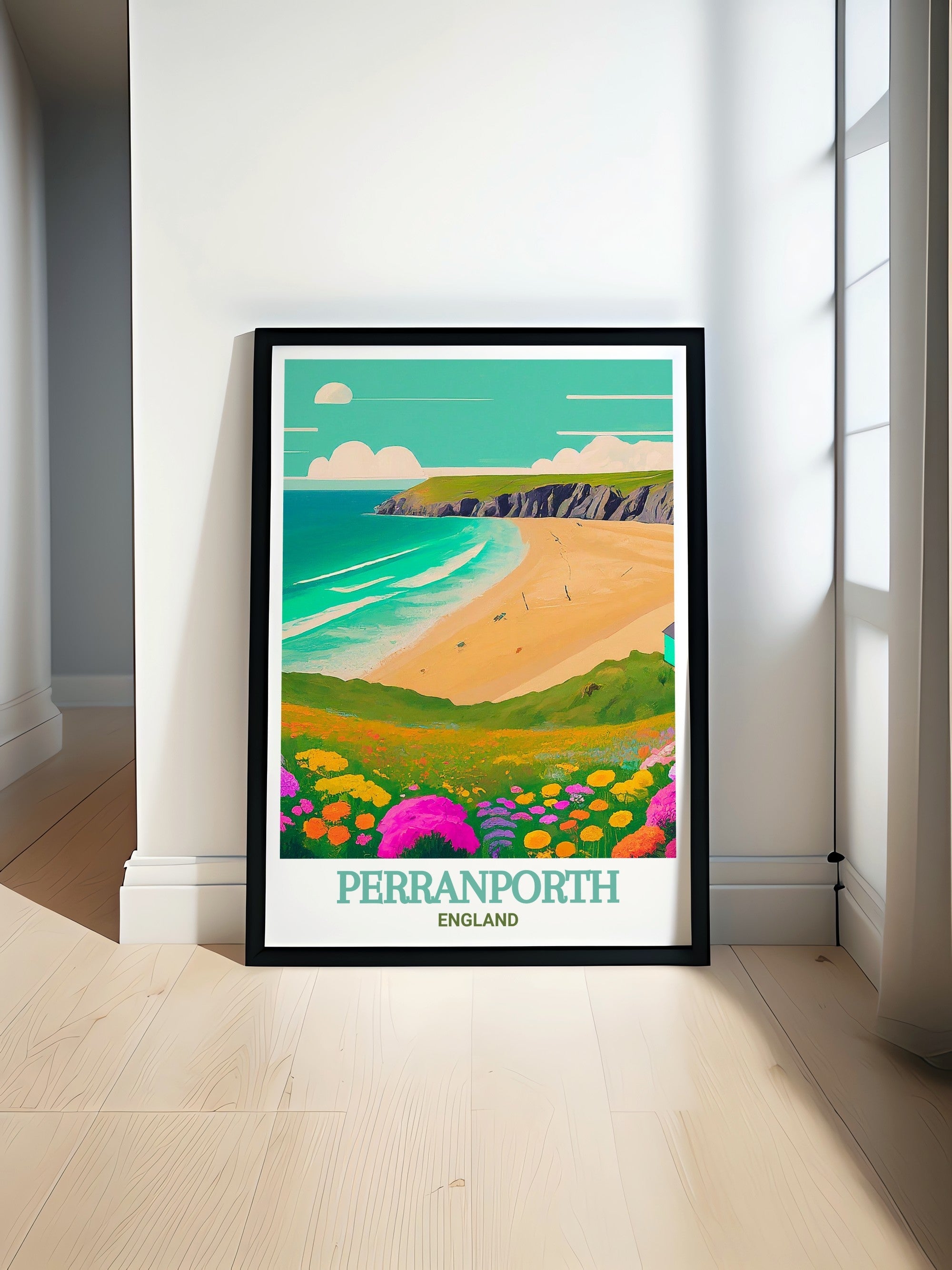 Perranporth Beach Wall Art - England Prints - Perranporth Beach Decor - Perranporth Beach Art Prints - Captivating England Travel Art