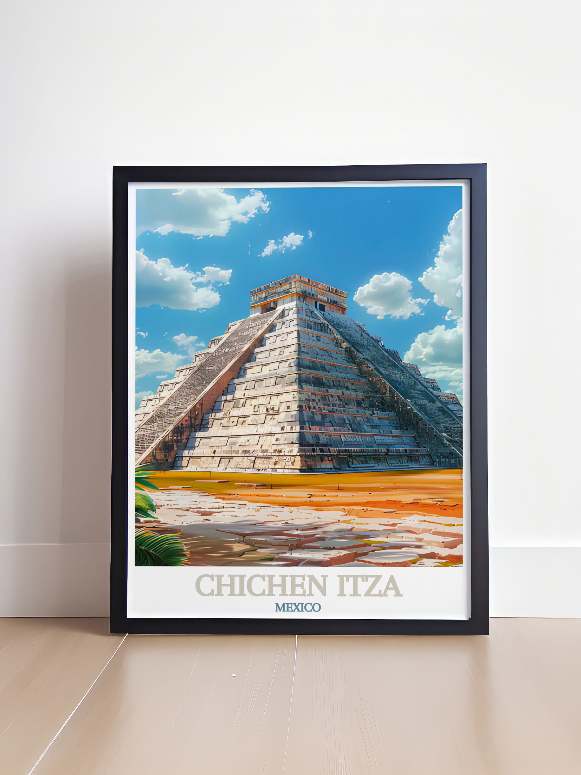 Chichen Itza  Art Prints - El Castillo Home Decor - Mexico Wall Decor