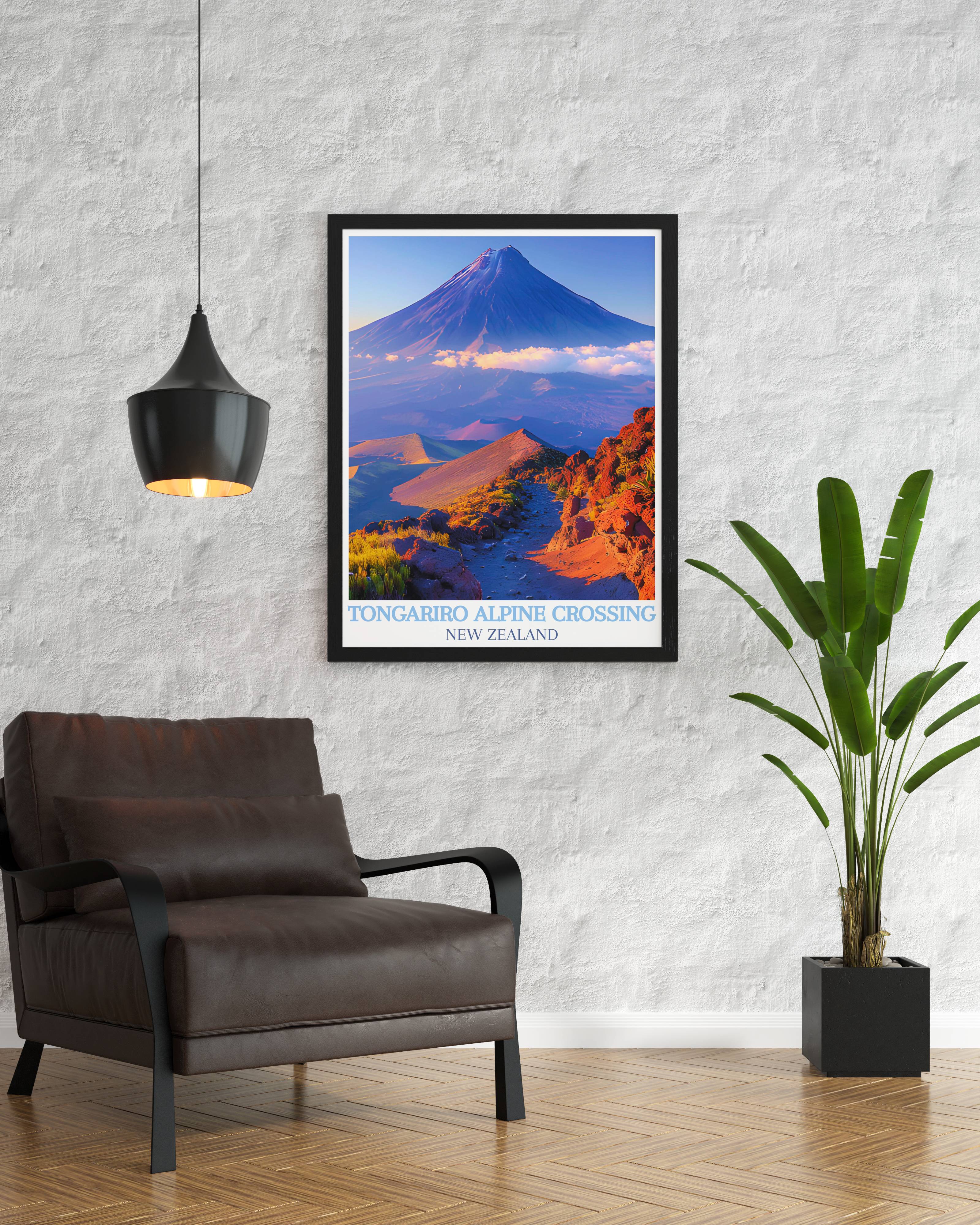 Tongariro Alpine Crossing Wall Decor - Mount Ngauruhoe Wall Art  - New Zealand Prints