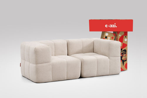 2 Teiliges Modulares Sofa – Beige-0