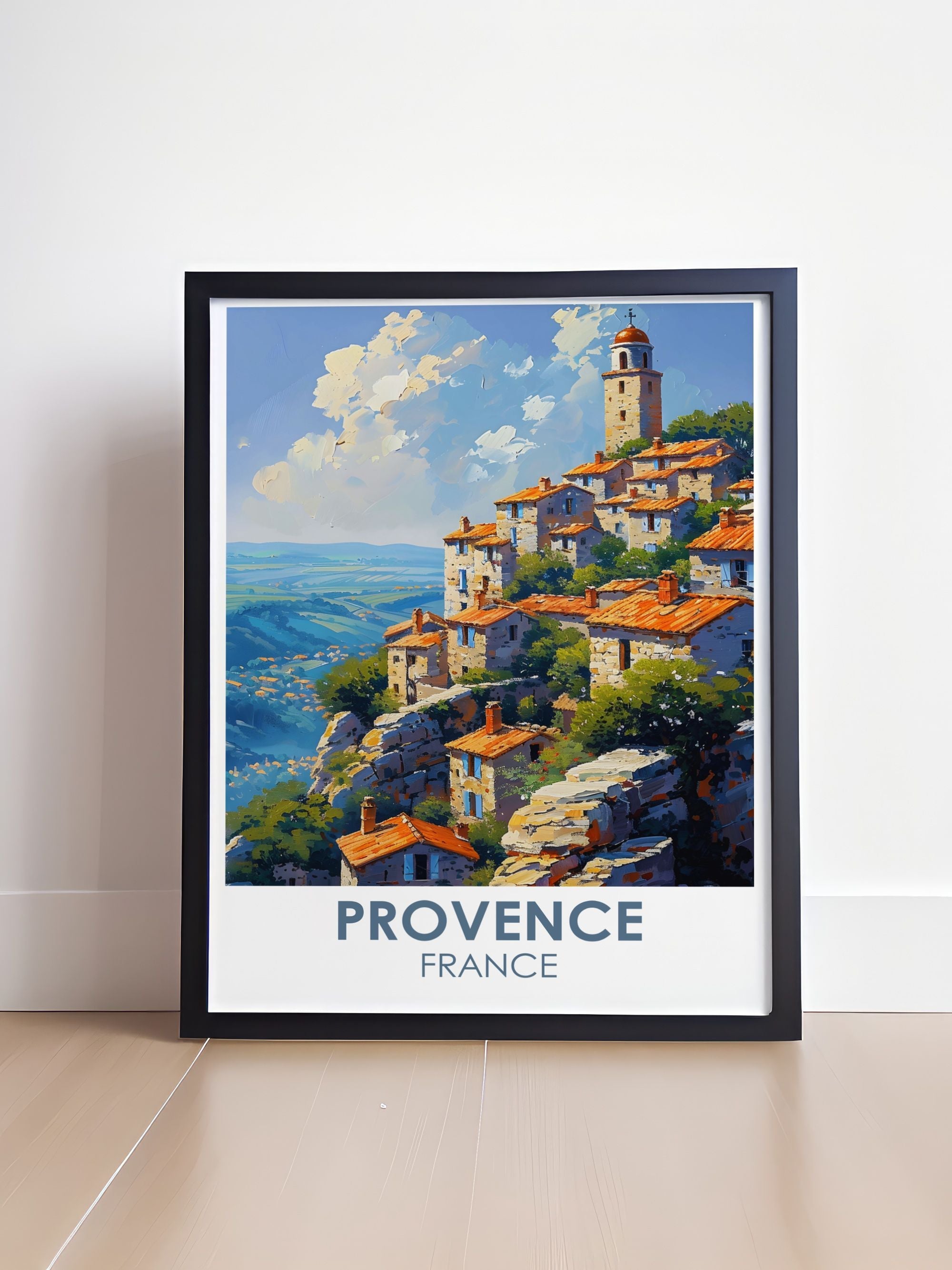 Provence Custom Prints Gordes Fine Art Prints France Modern Wall Decor