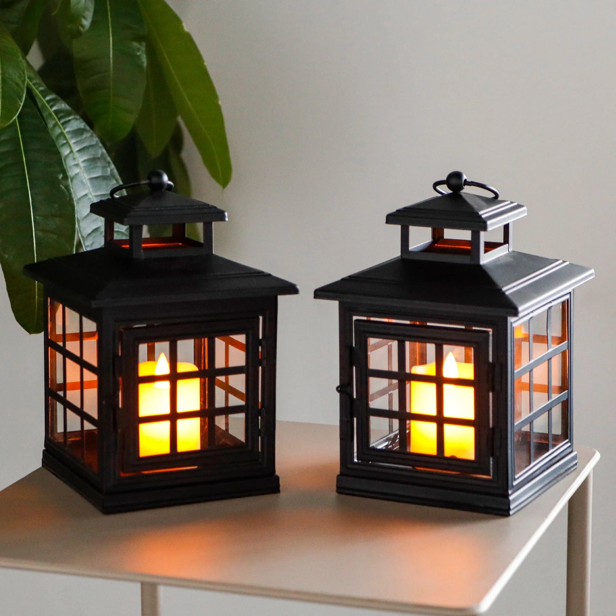 8'' High Decorative Candle Lantern Metal Candle Holder