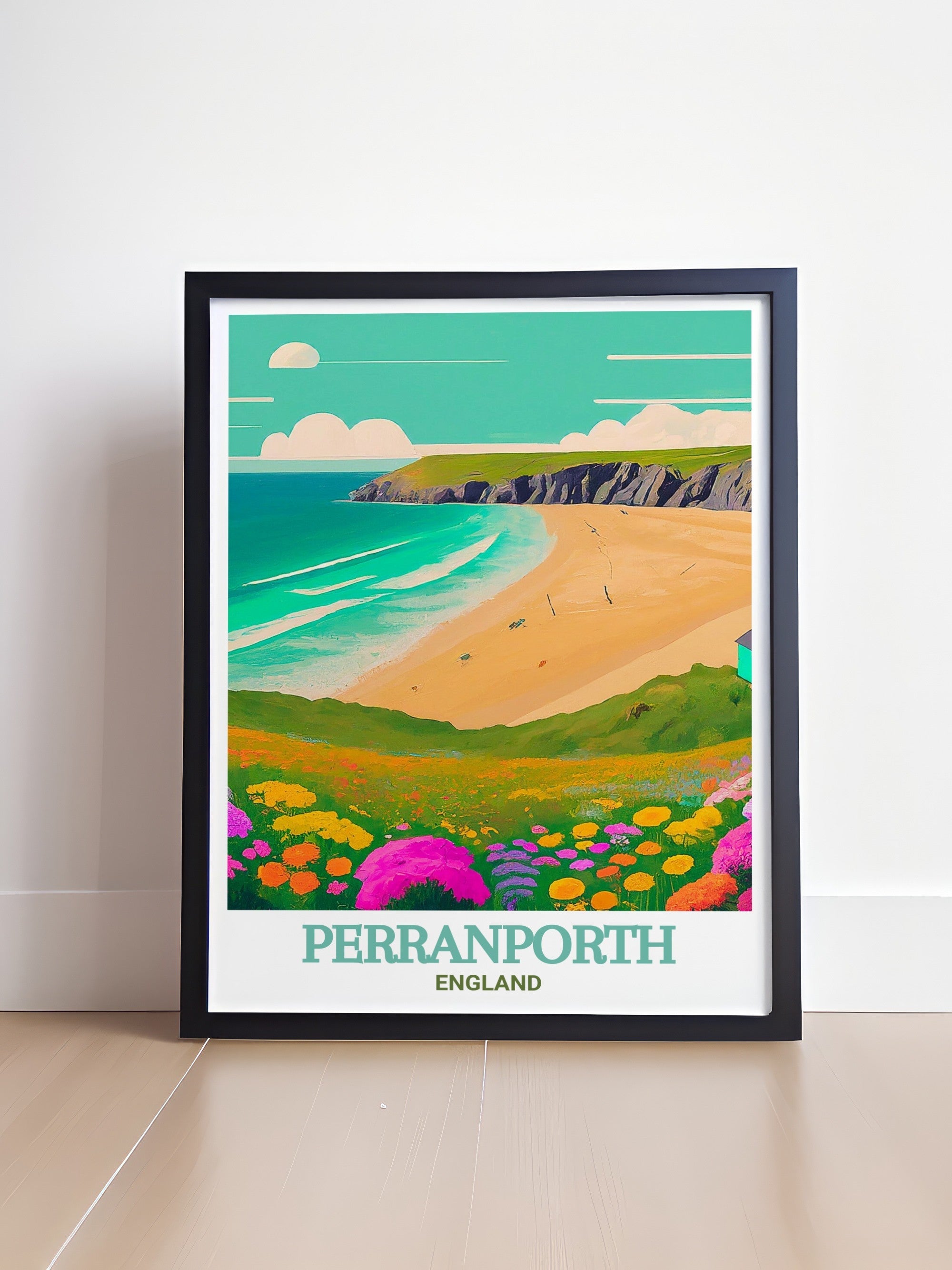 Perranporth Beach Wall Art - England Prints - Perranporth Beach Decor - Perranporth Beach Art Prints - Captivating England Travel Art