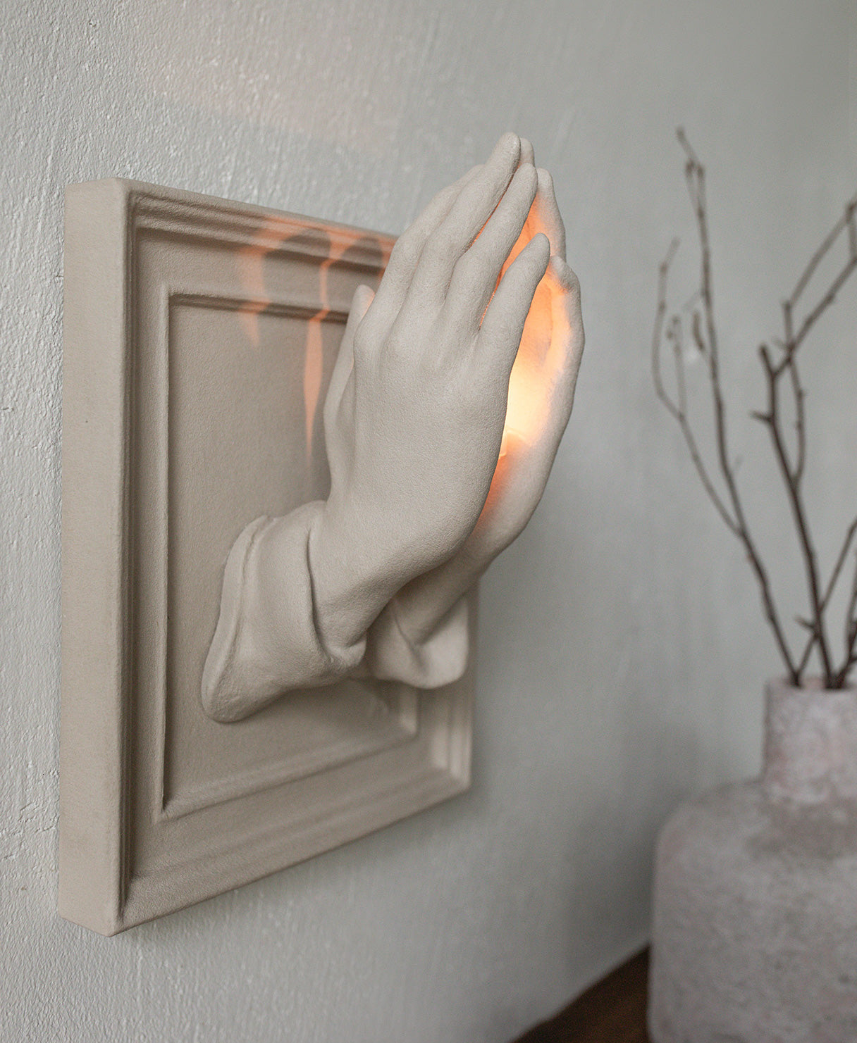 Prayer Hands Candle Holder
