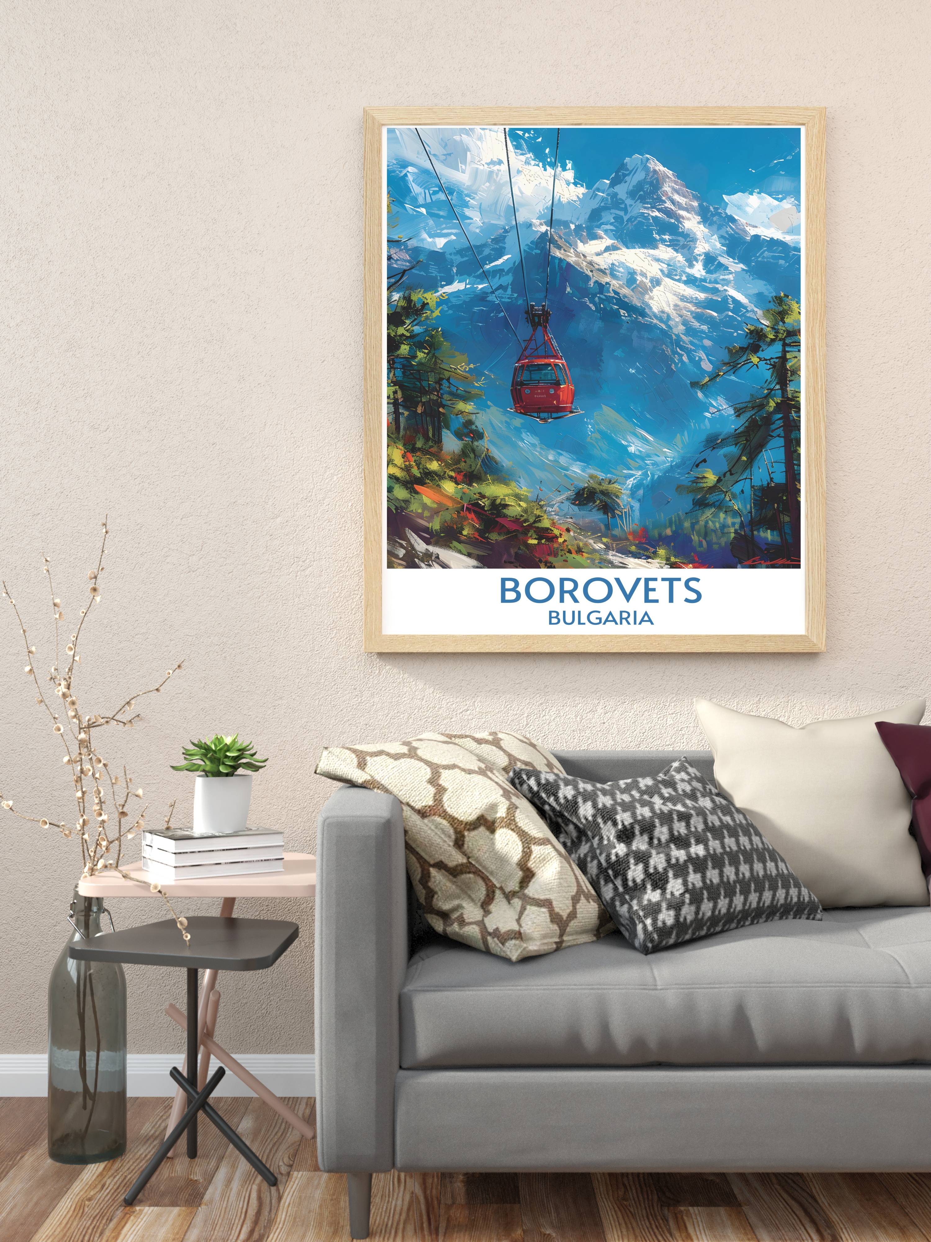 Borovets Ski Resort Wall Decor Yasebrets Peak Art Prints Bulgaria Wall Art