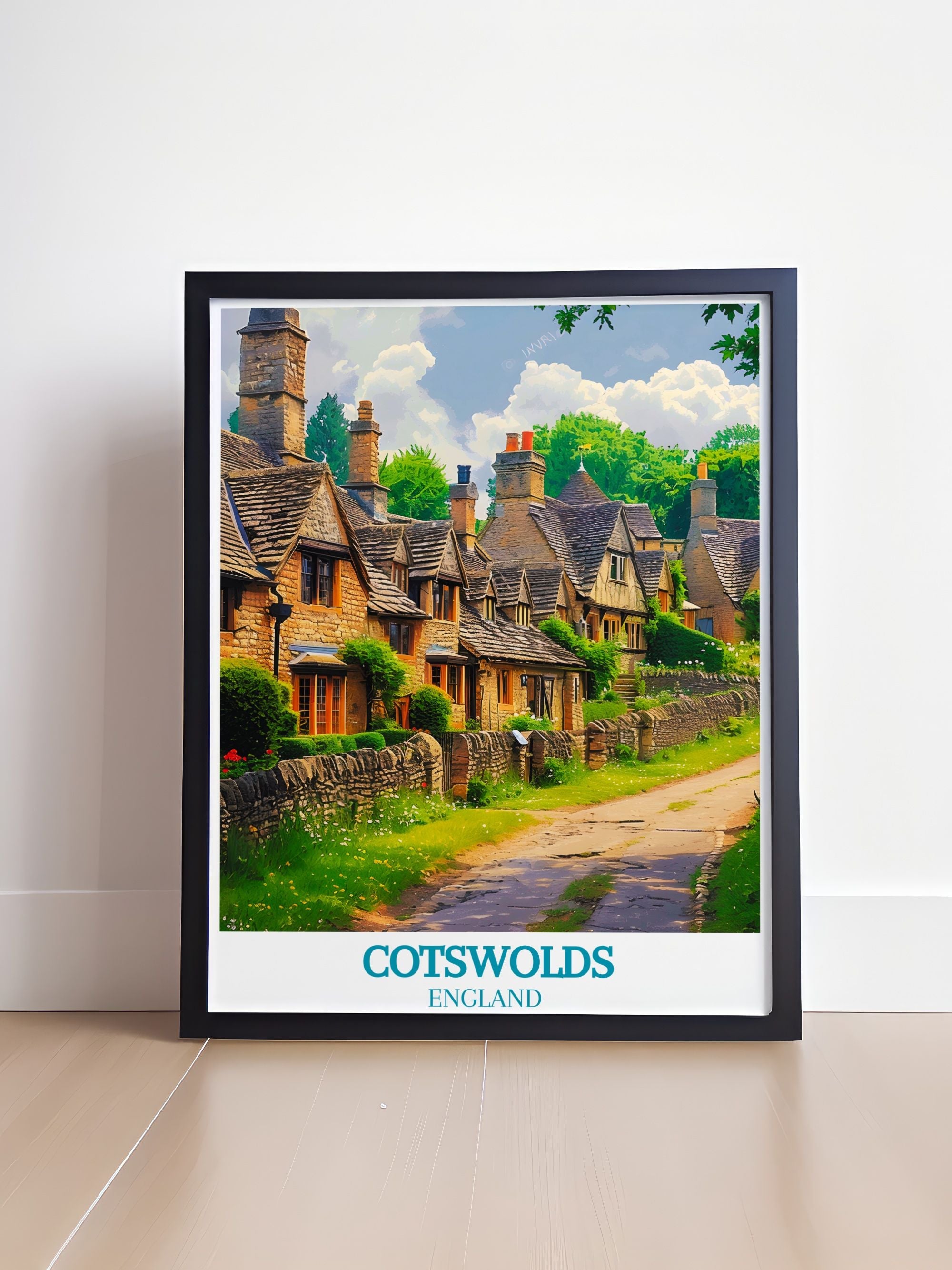 Cotswolds  Art Prints - Bibury Home Decor - English Village Wall Decor