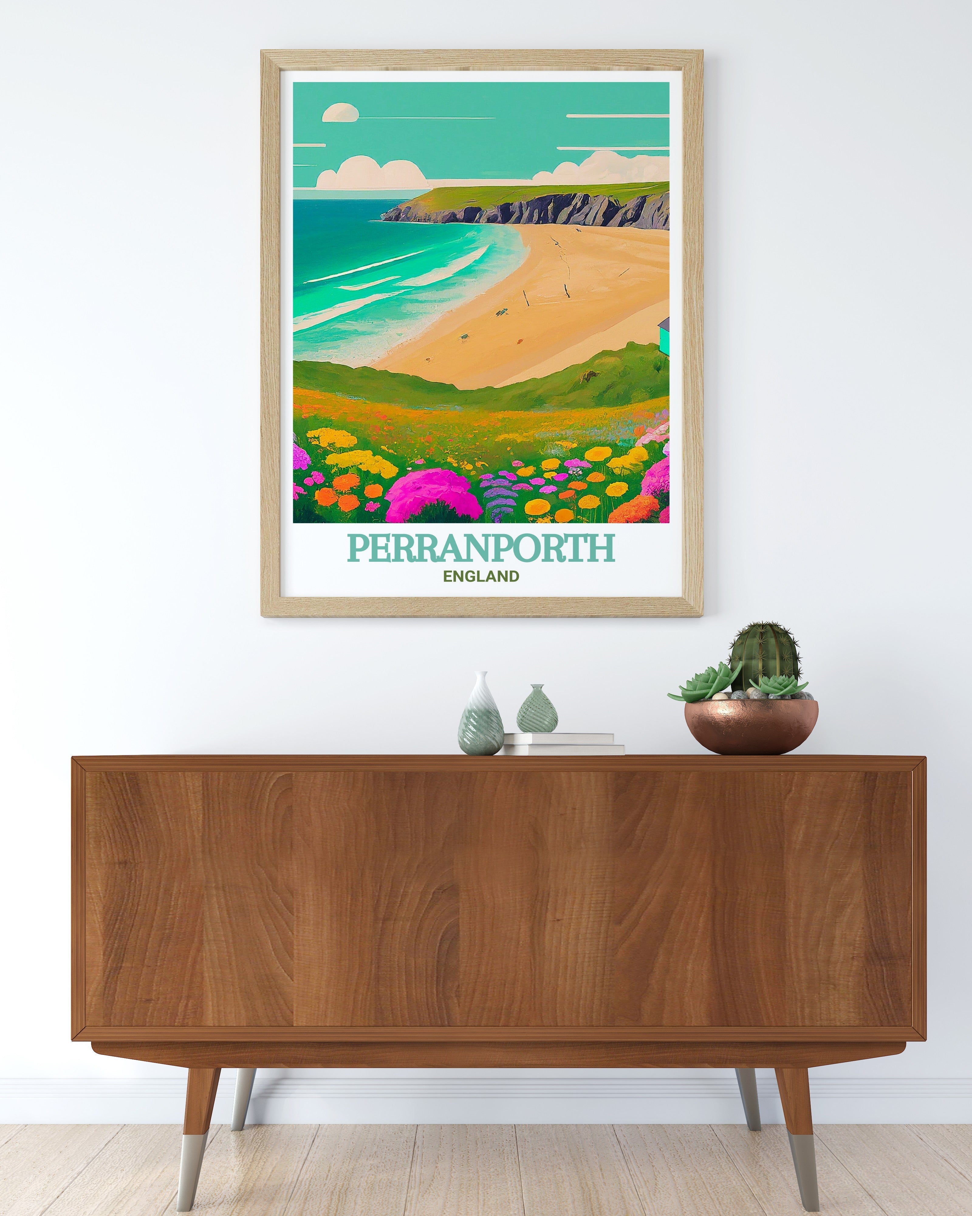 Perranporth Beach Wall Art - England Prints - Perranporth Beach Decor - Perranporth Beach Art Prints - Captivating England Travel Art