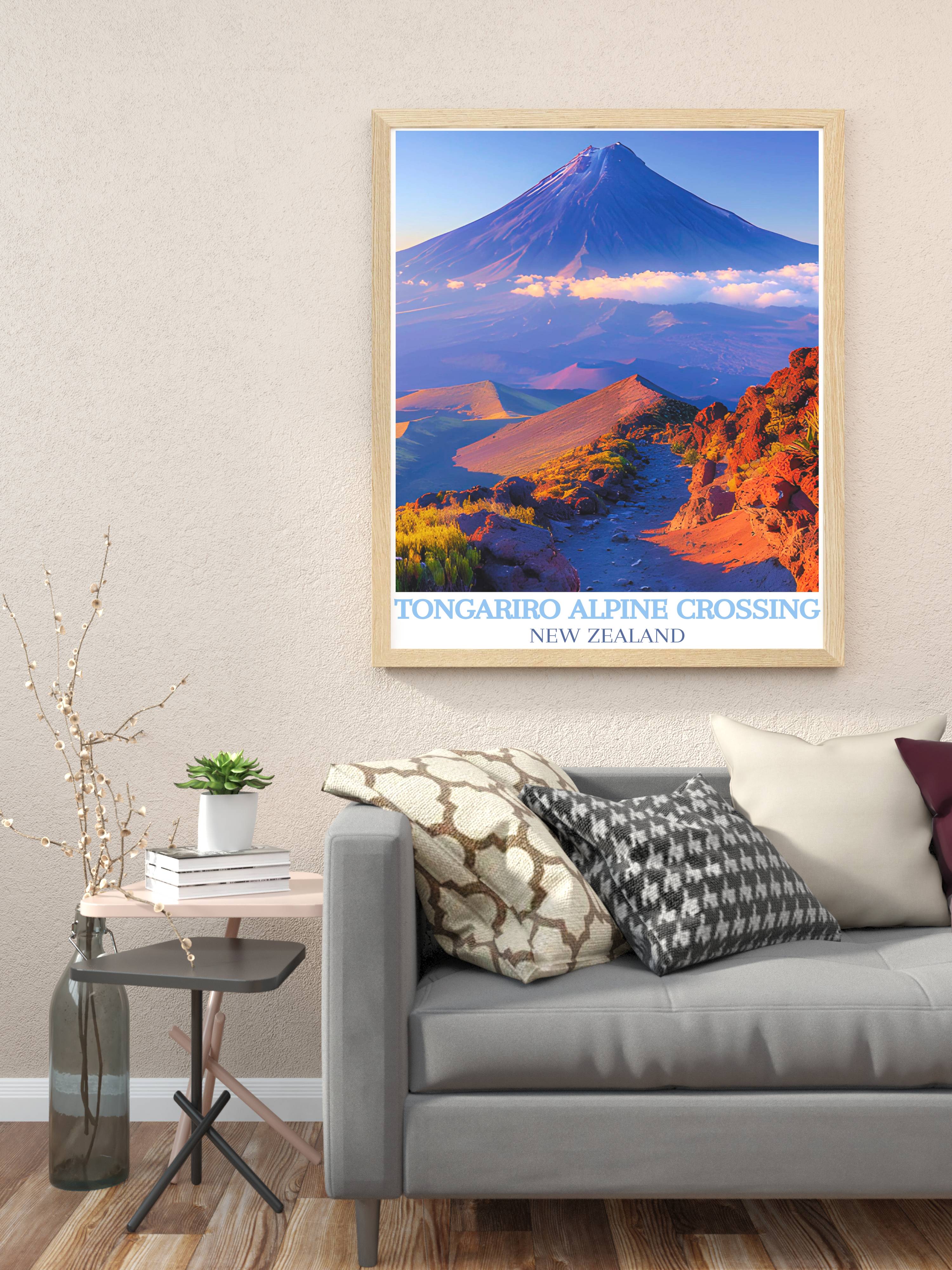 Tongariro Alpine Crossing Wall Decor - Mount Ngauruhoe Wall Art  - New Zealand Prints
