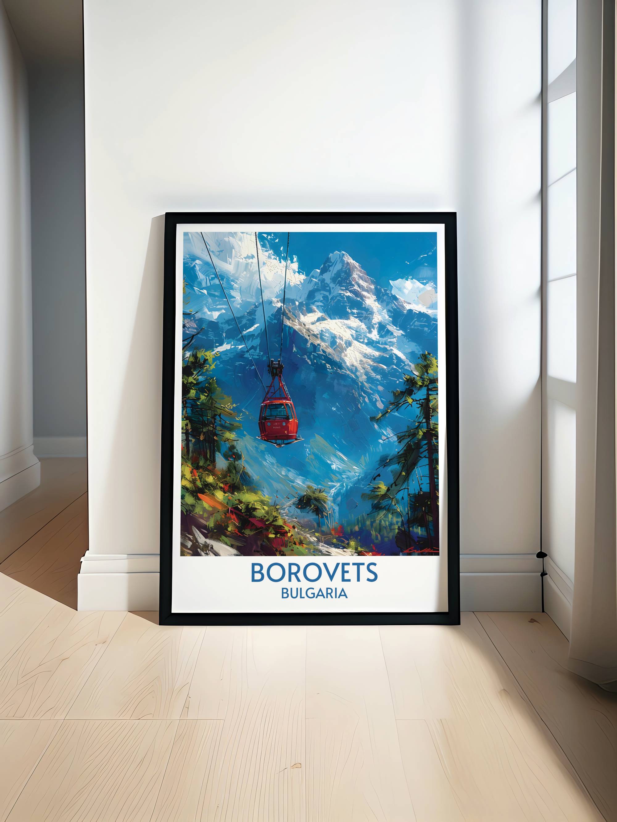 Borovets Ski Resort Wall Decor Yasebrets Peak Art Prints Bulgaria Wall Art