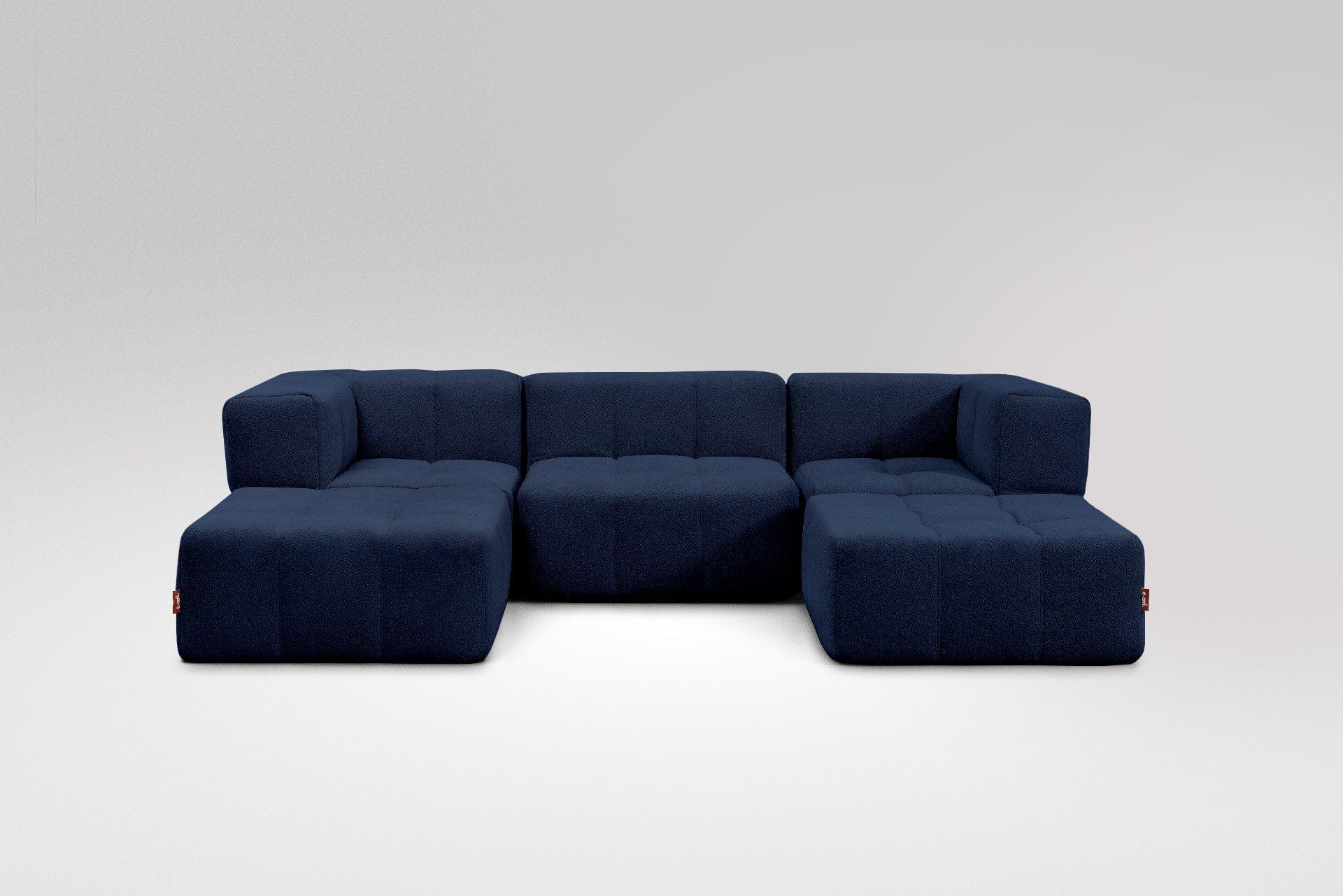 5 Teiliges Modulares Sofa – Blau-1