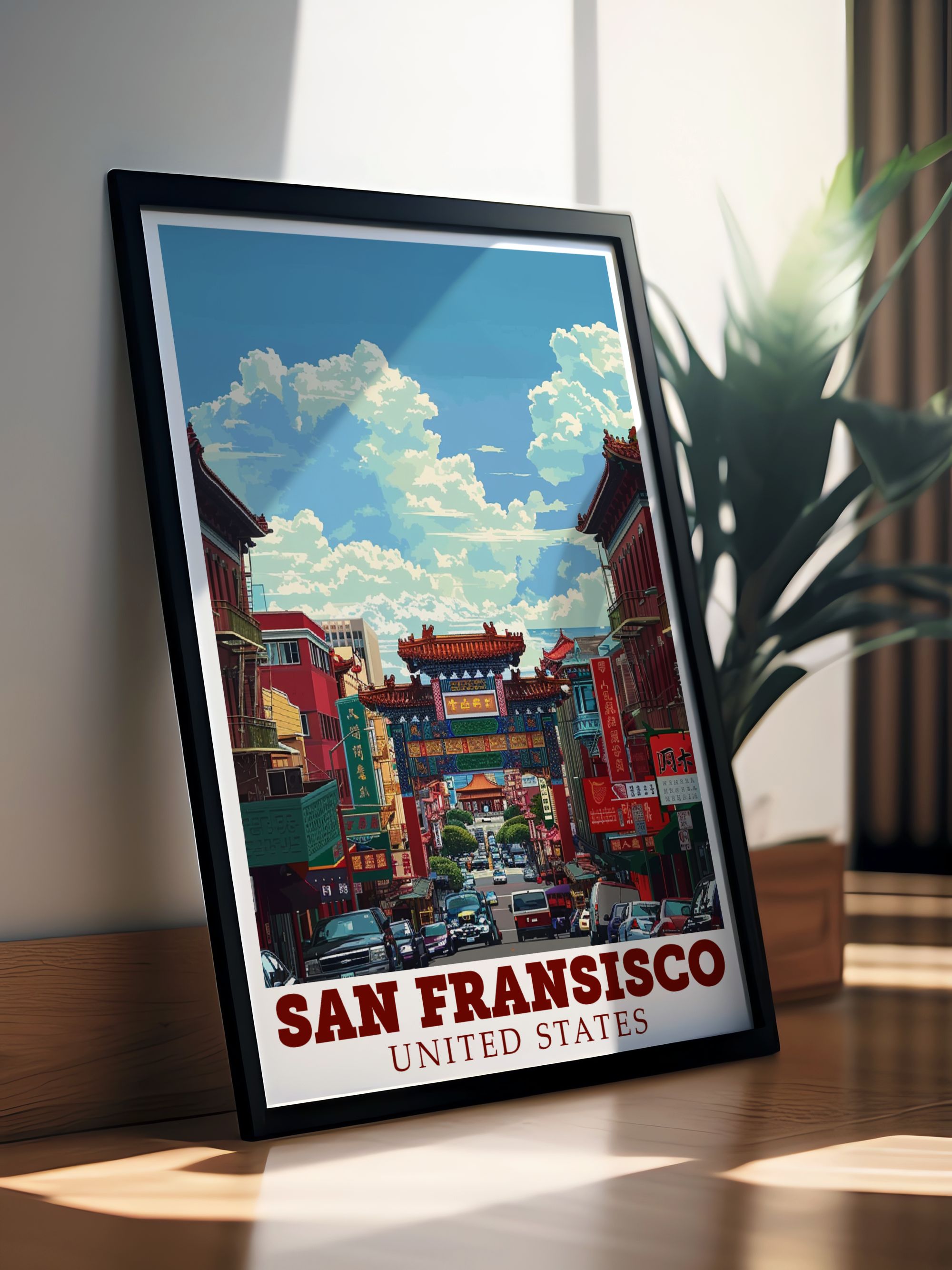 San Fransisco  Art - Dragons Gate   Prints - California Perfect Wall Decor
