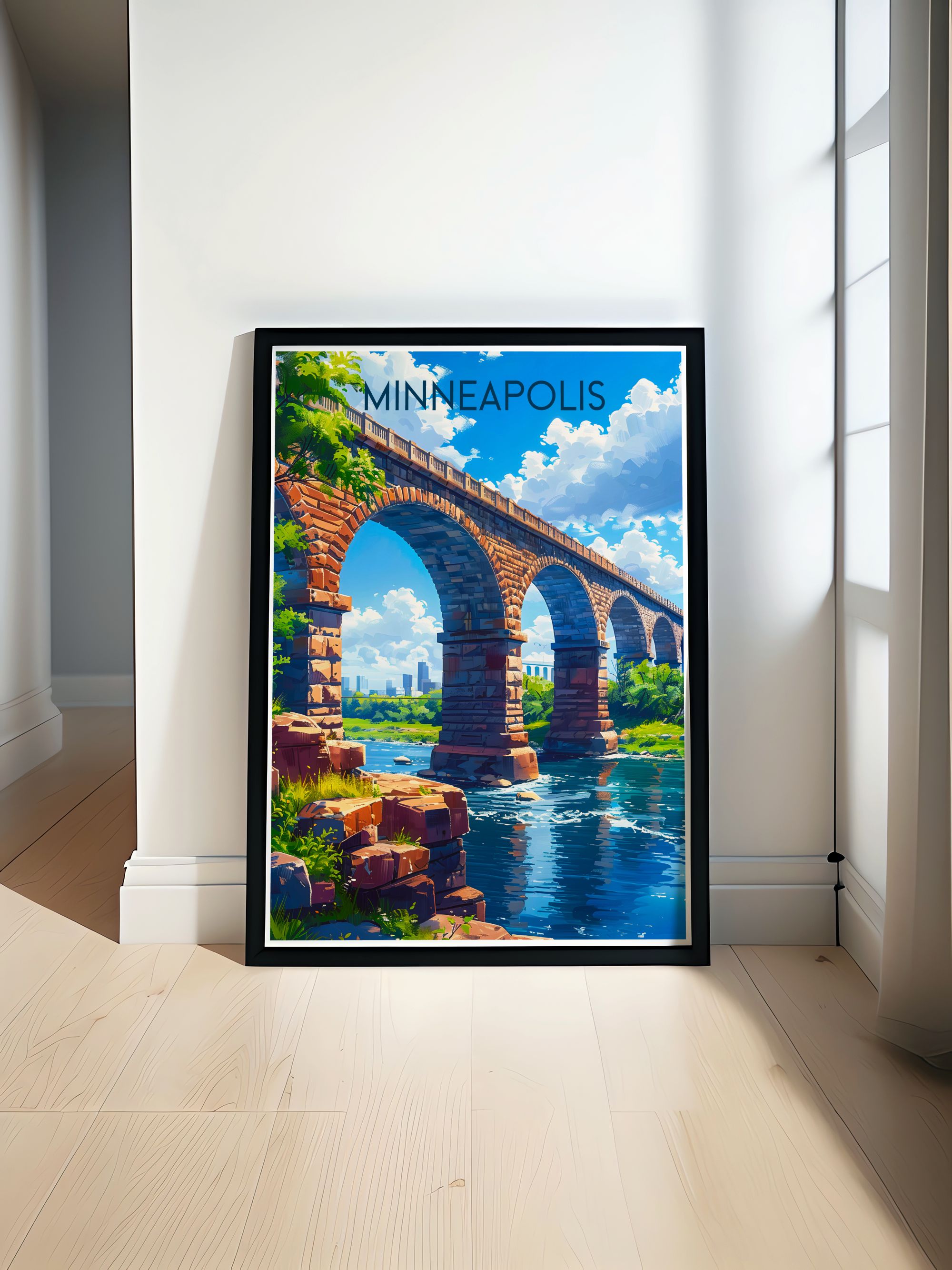Minneapolis Wall Decor - Stone Arch Bridge  Art Prints - Minneapolis Canvas Art