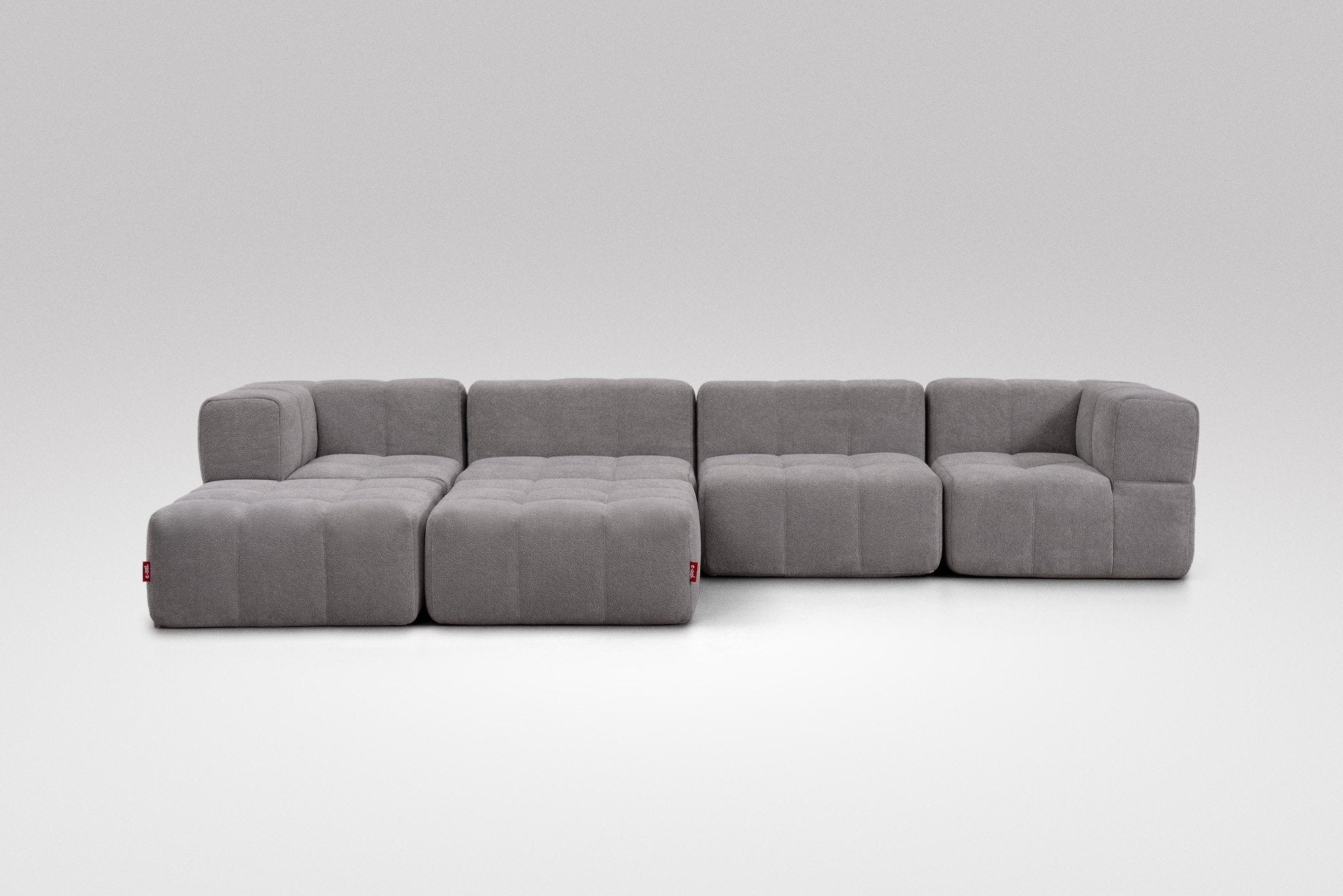 6 Teiliges Modulares Sofa – Grau-1
