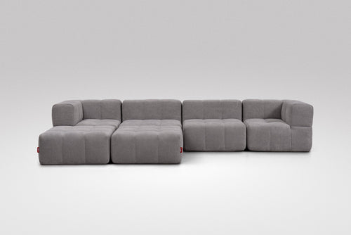 6 Teiliges Modulares Sofa – Grau-1