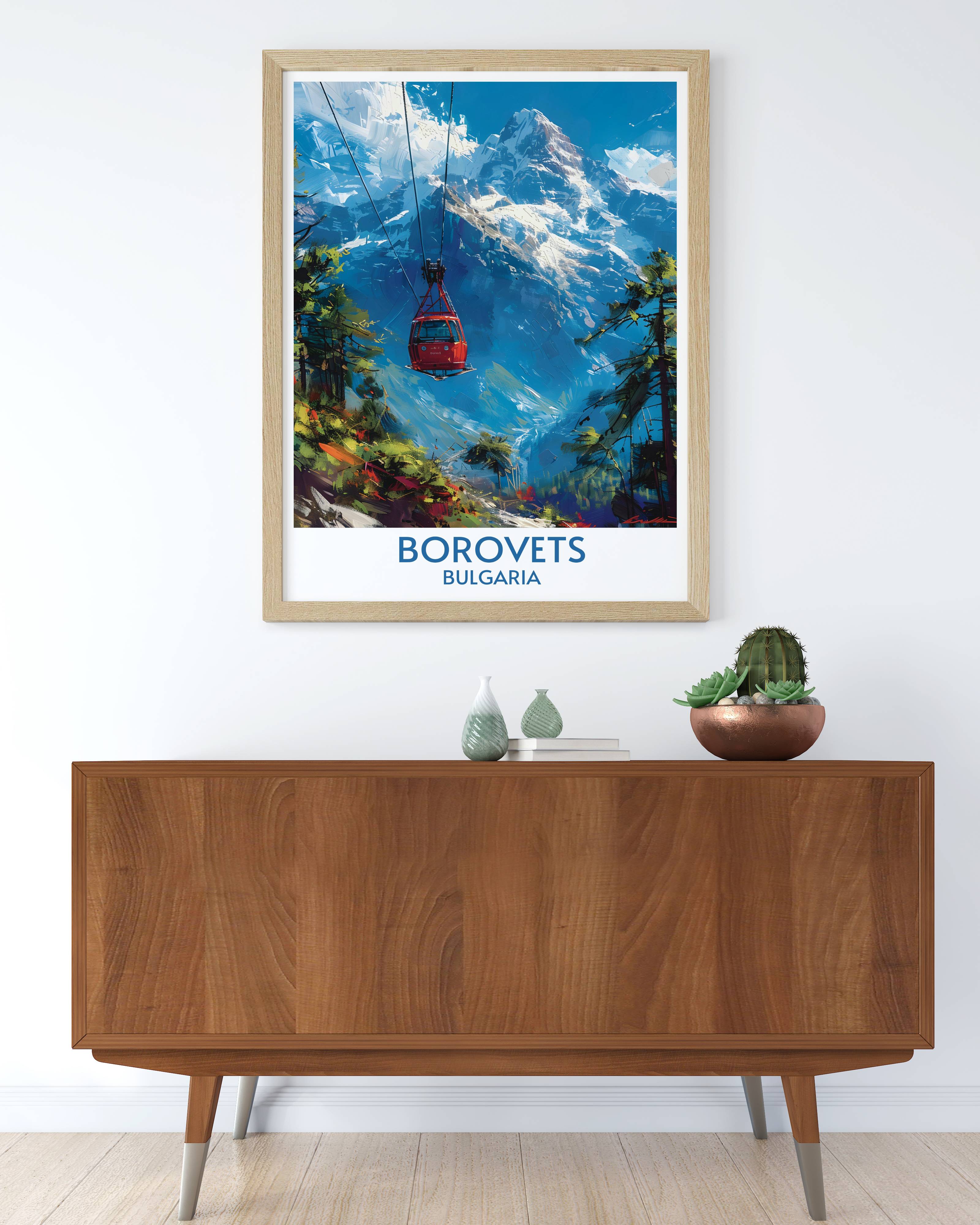 Borovets Ski Resort Wall Decor Yasebrets Peak Art Prints Bulgaria Wall Art