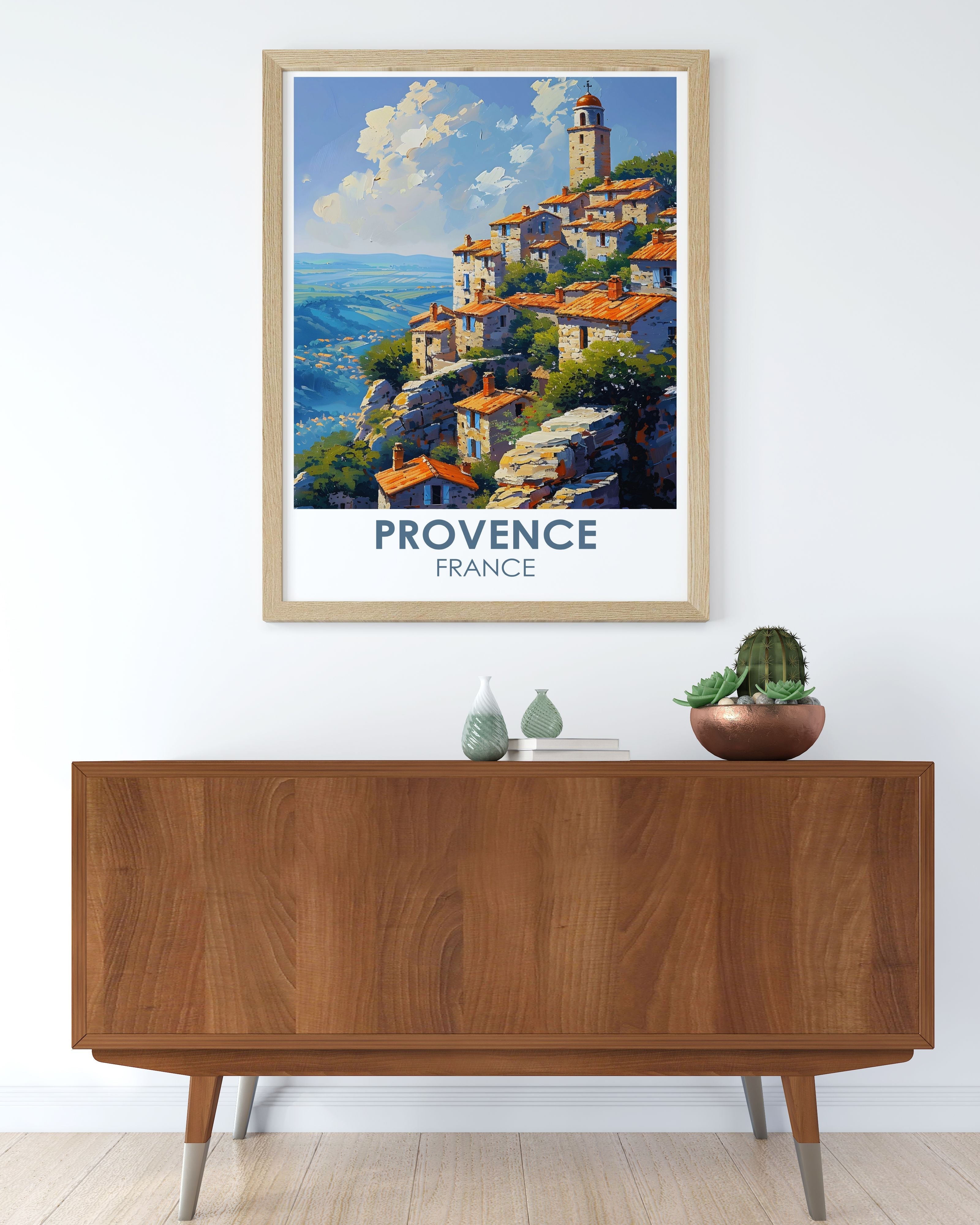 Provence Custom Prints Gordes Fine Art Prints France Modern Wall Decor