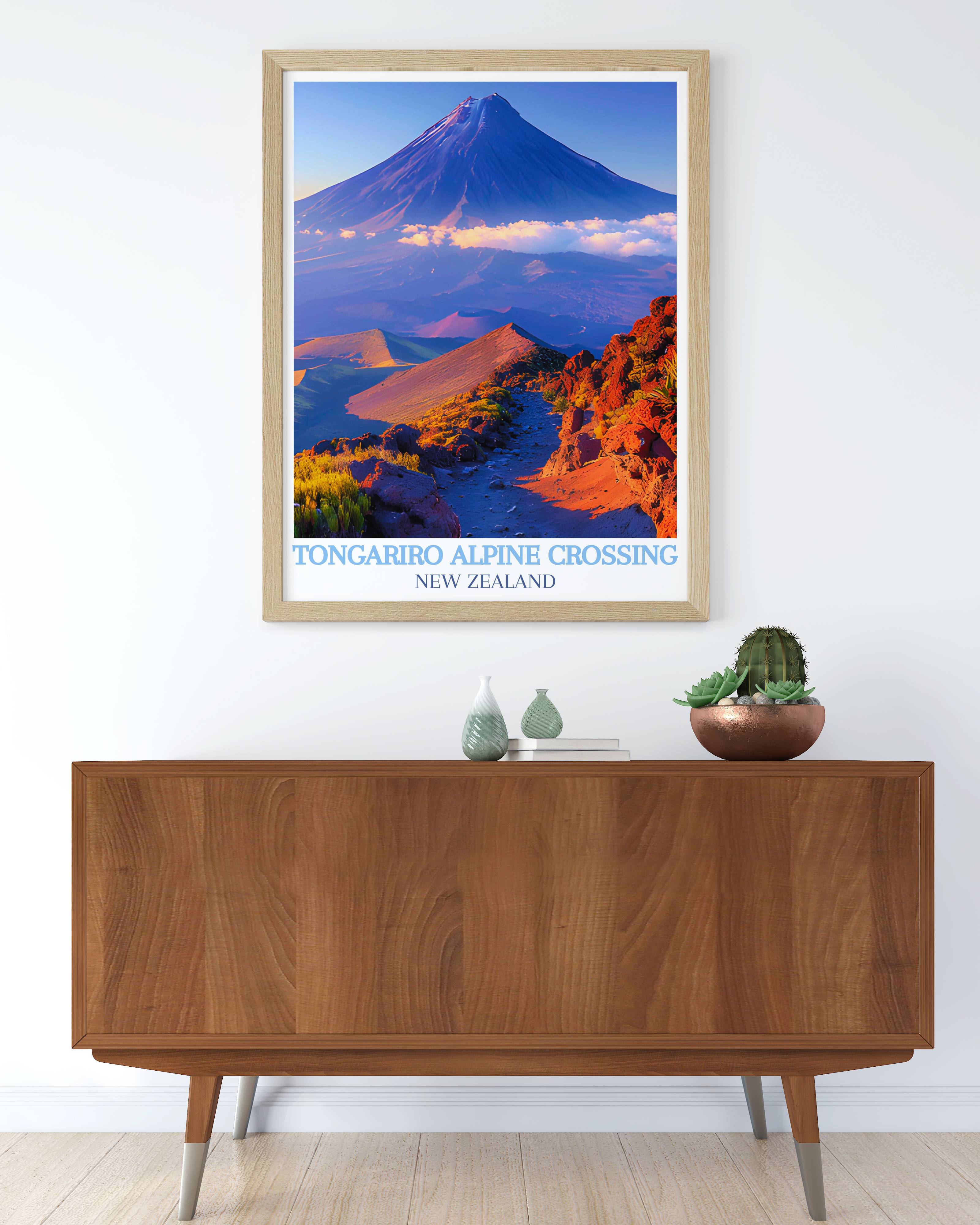 Tongariro Alpine Crossing Wall Decor - Mount Ngauruhoe Wall Art  - New Zealand Prints