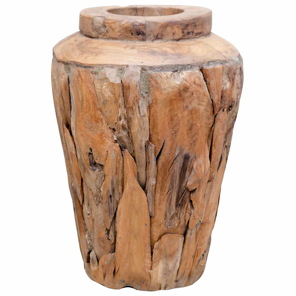 Vidaxx decorative vase 40x60 cm solid teak wood