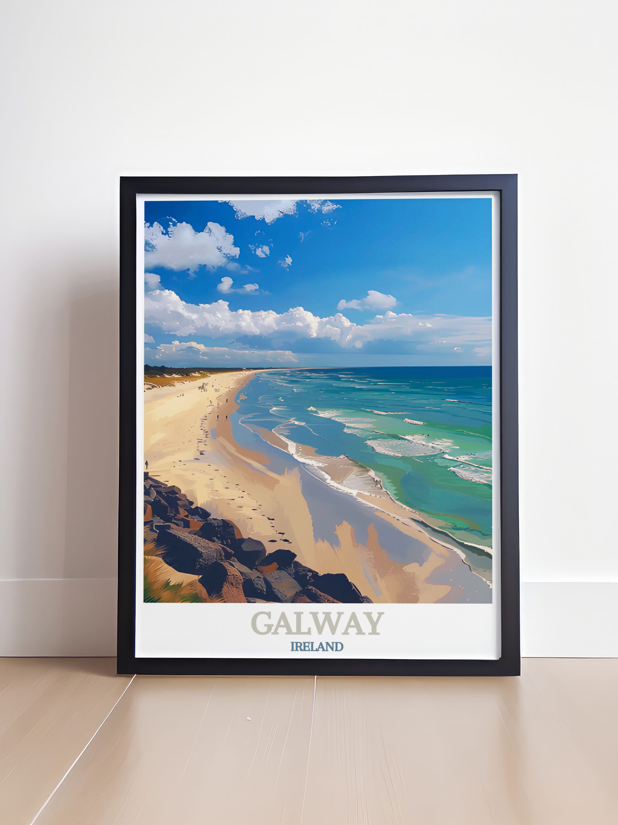 Galway Modern Wall Decor Silverstrand Beach Canvas Art Ireland Art Prints