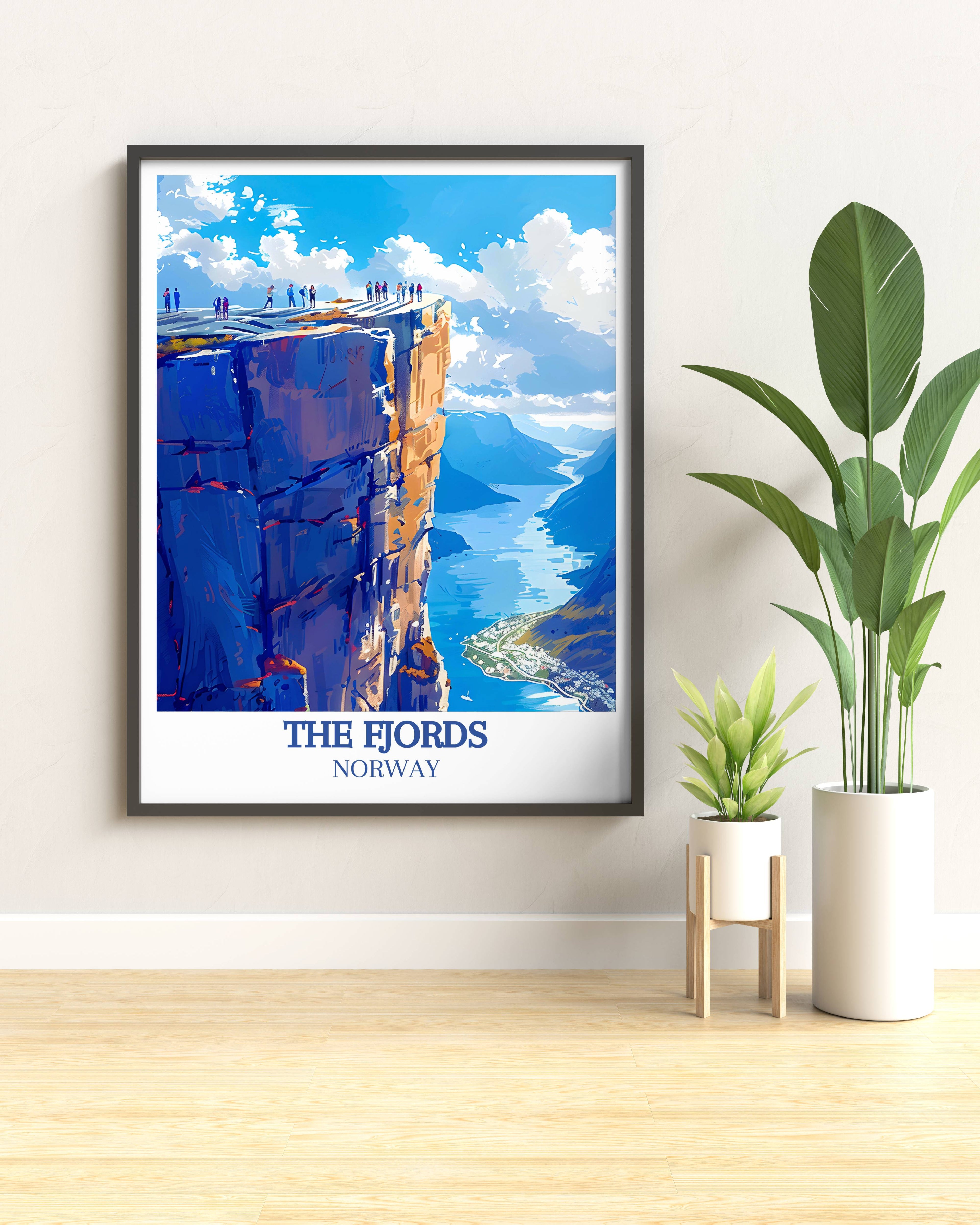 The Fjords Modern Wall Decor Preikestolen Wall Art Norway Prints And Posters