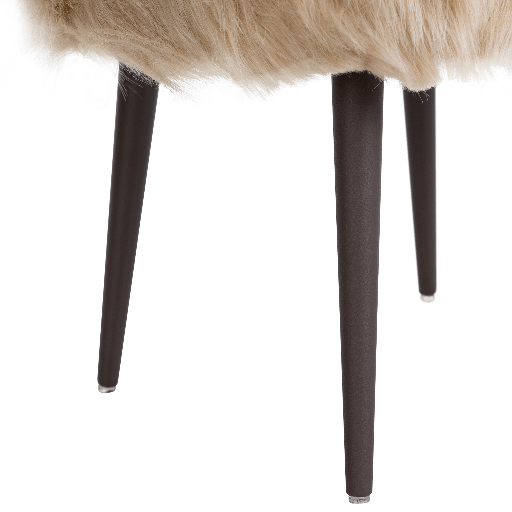Puffsitzhocker Andes – Gepolsterter Sitzhocker in Schwarz & Beige