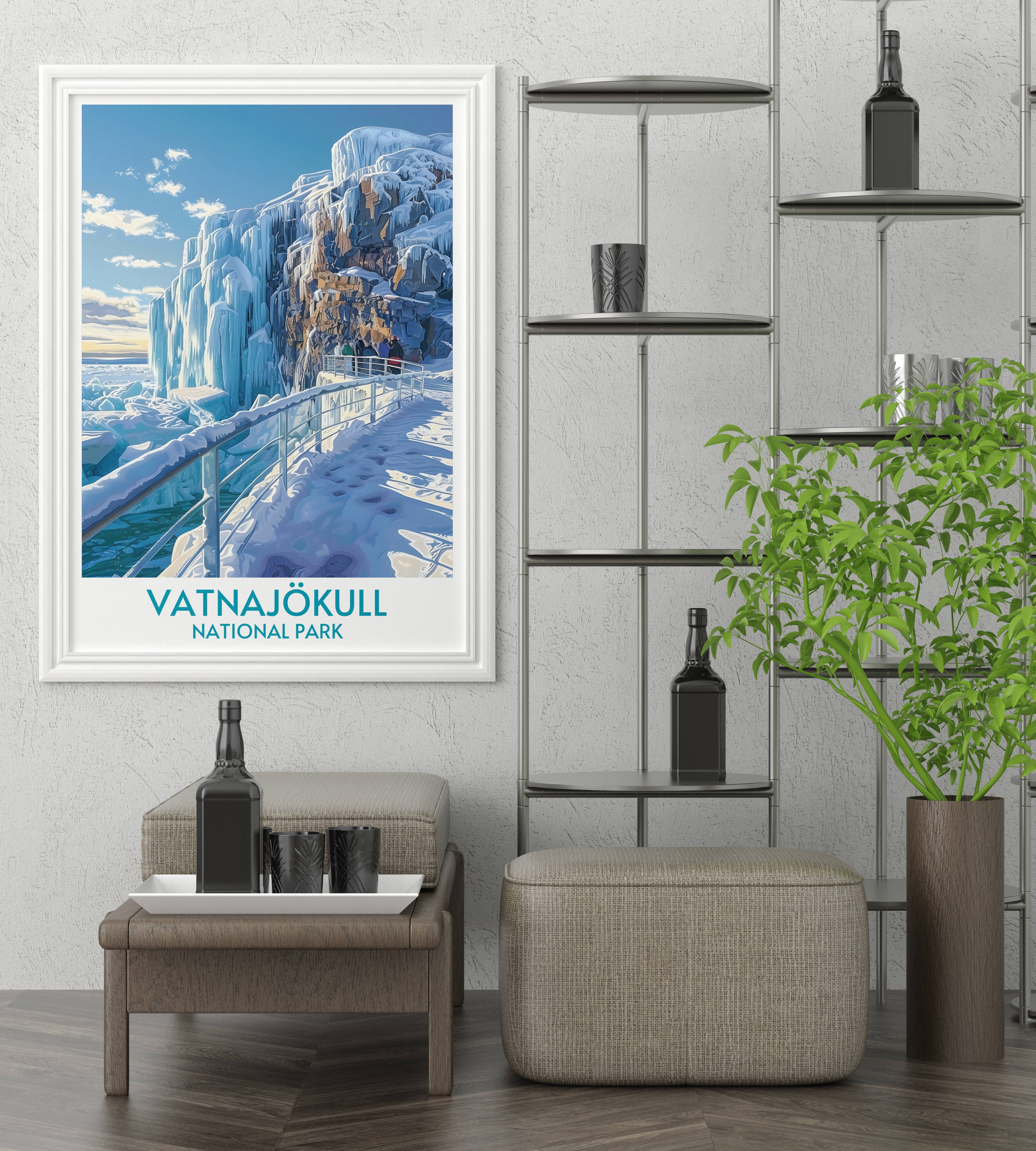 Vatnajökull National Park Wall Decor - Vatnajökull Glacier Wall Art - National Park Prints
