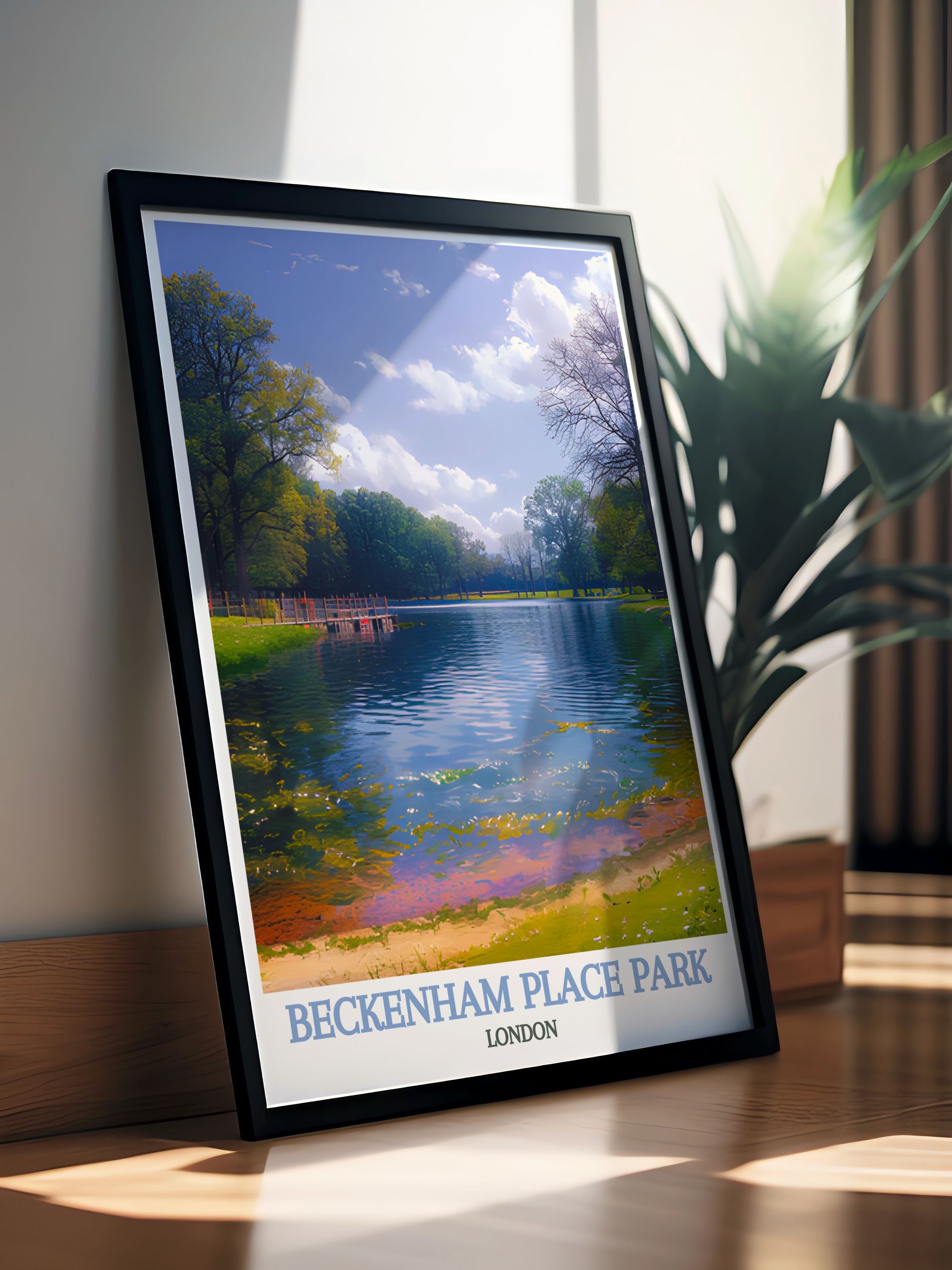 Beckenham Place Park Art - Swimming Lake Prints - London Wall Decor
