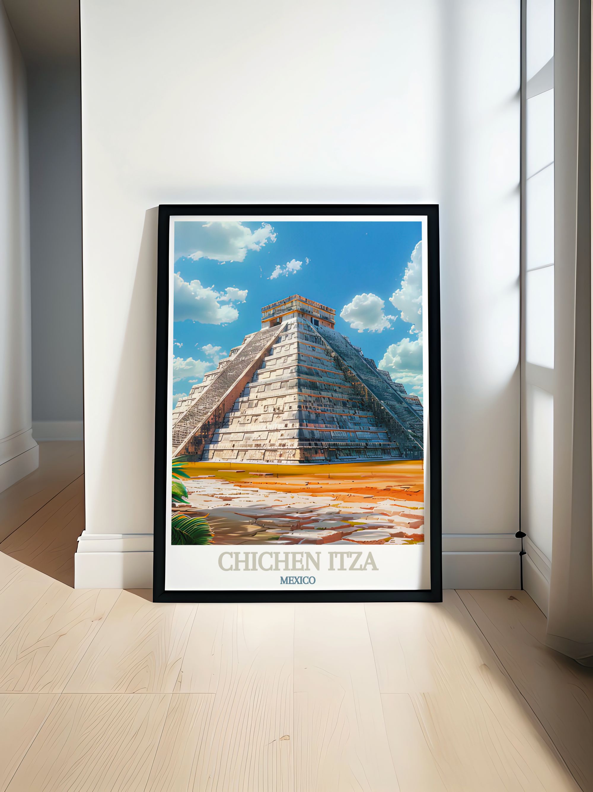 Chichen Itza  Art Prints - El Castillo Home Decor - Mexico Wall Decor