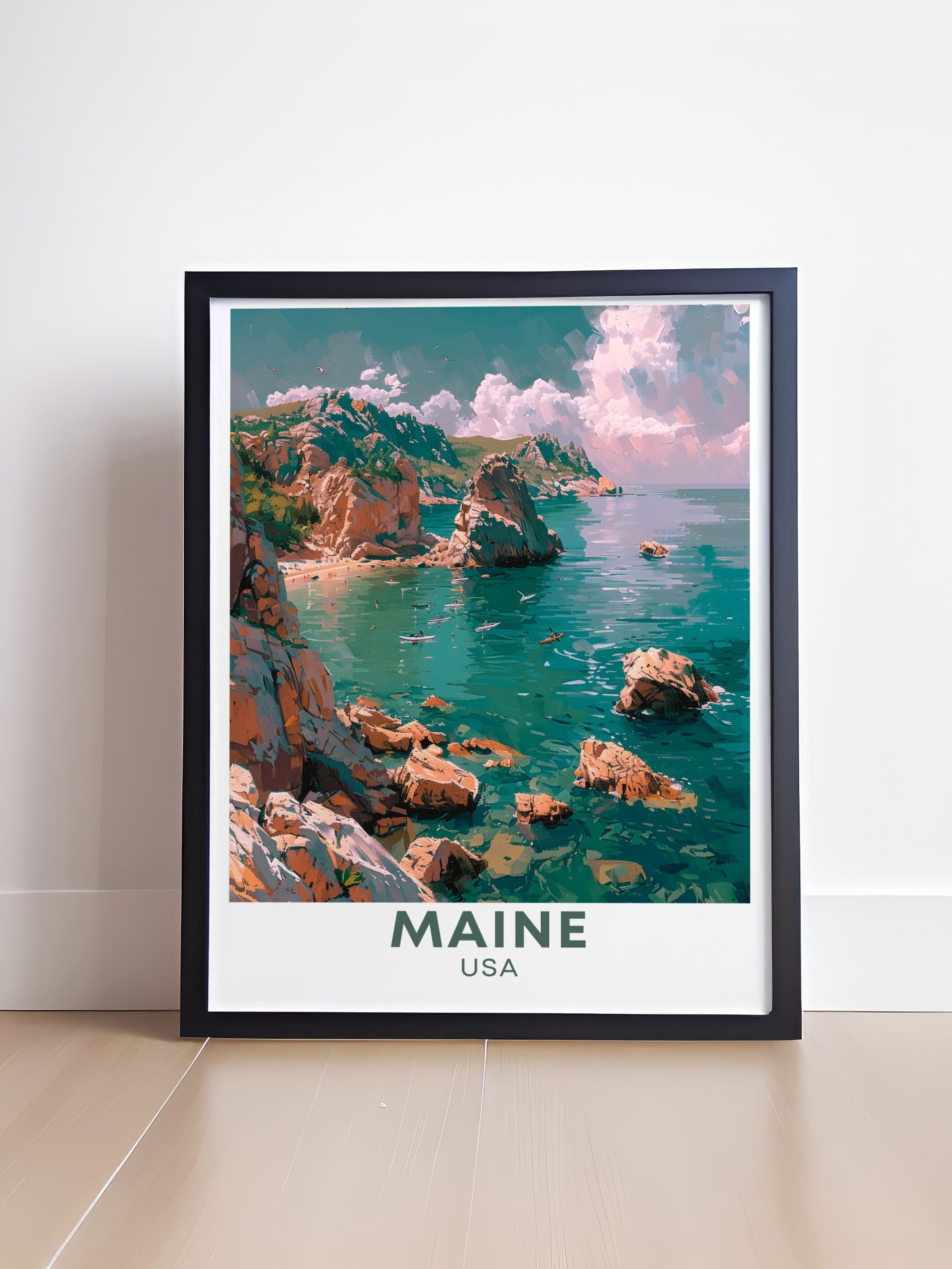 Maine Canvas Wall Art - Acadia National Park  Art Prints - Coastal Home Decor