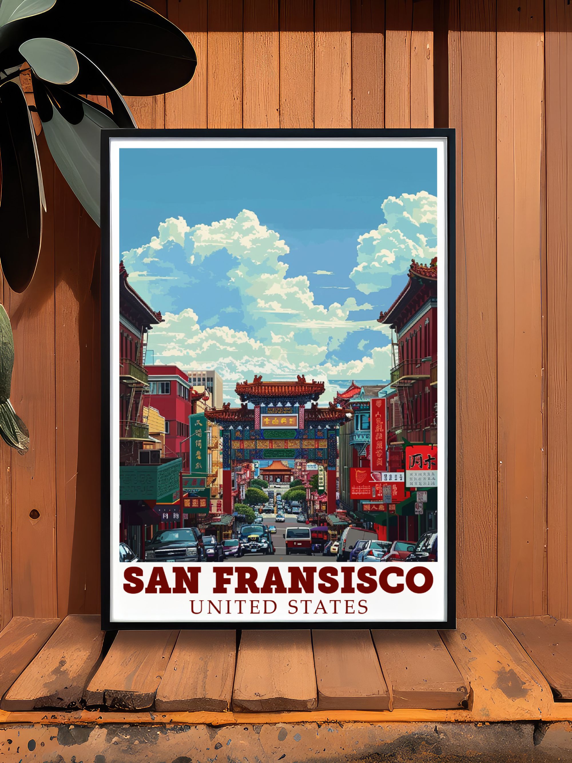 San Fransisco  Art - Dragons Gate   Prints - California Perfect Wall Decor