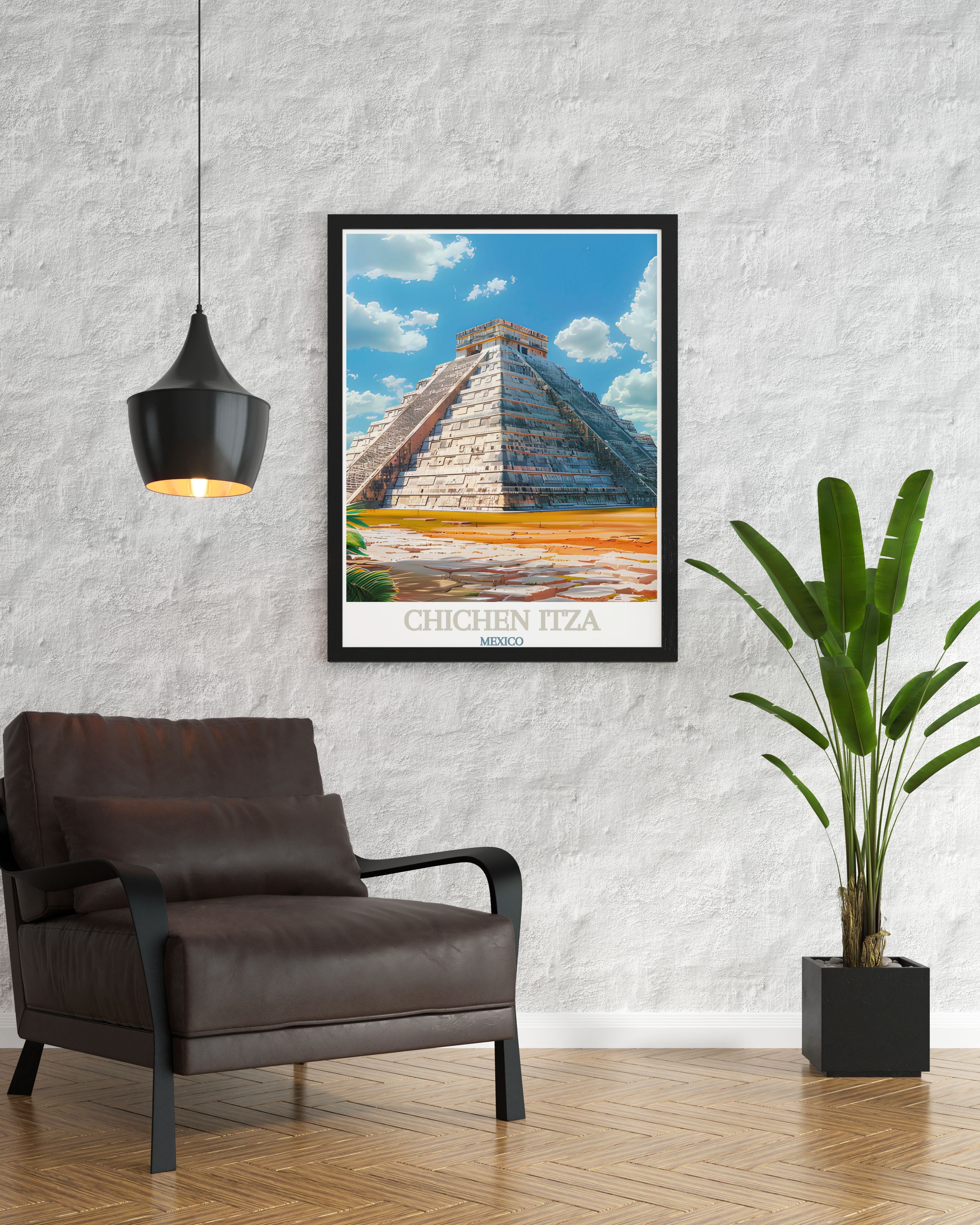 Chichen Itza  Art Prints - El Castillo Home Decor - Mexico Wall Decor