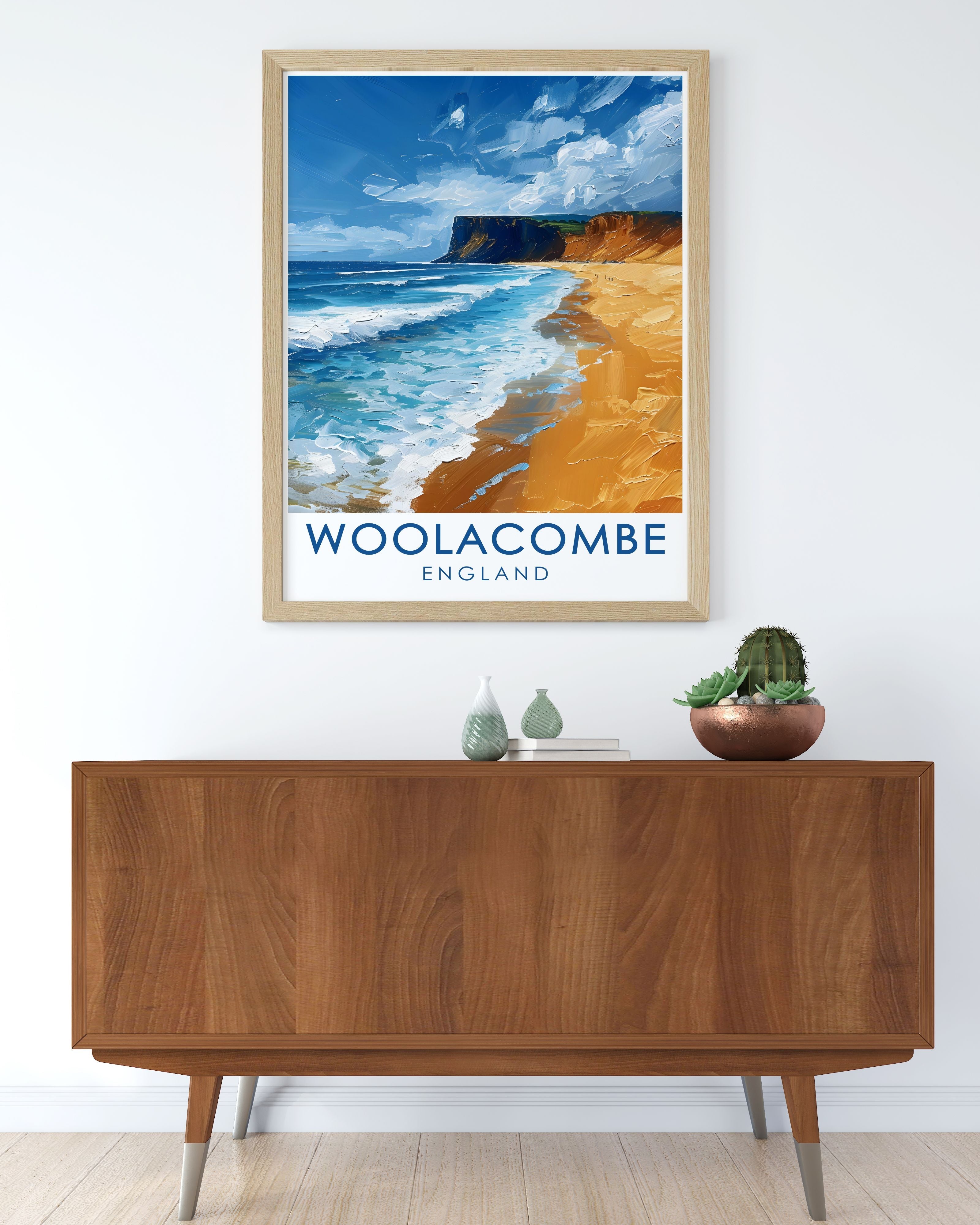 Woolacombe  Art - Woolacombe Beach  Framed Prints - England Perfect Wall Decor