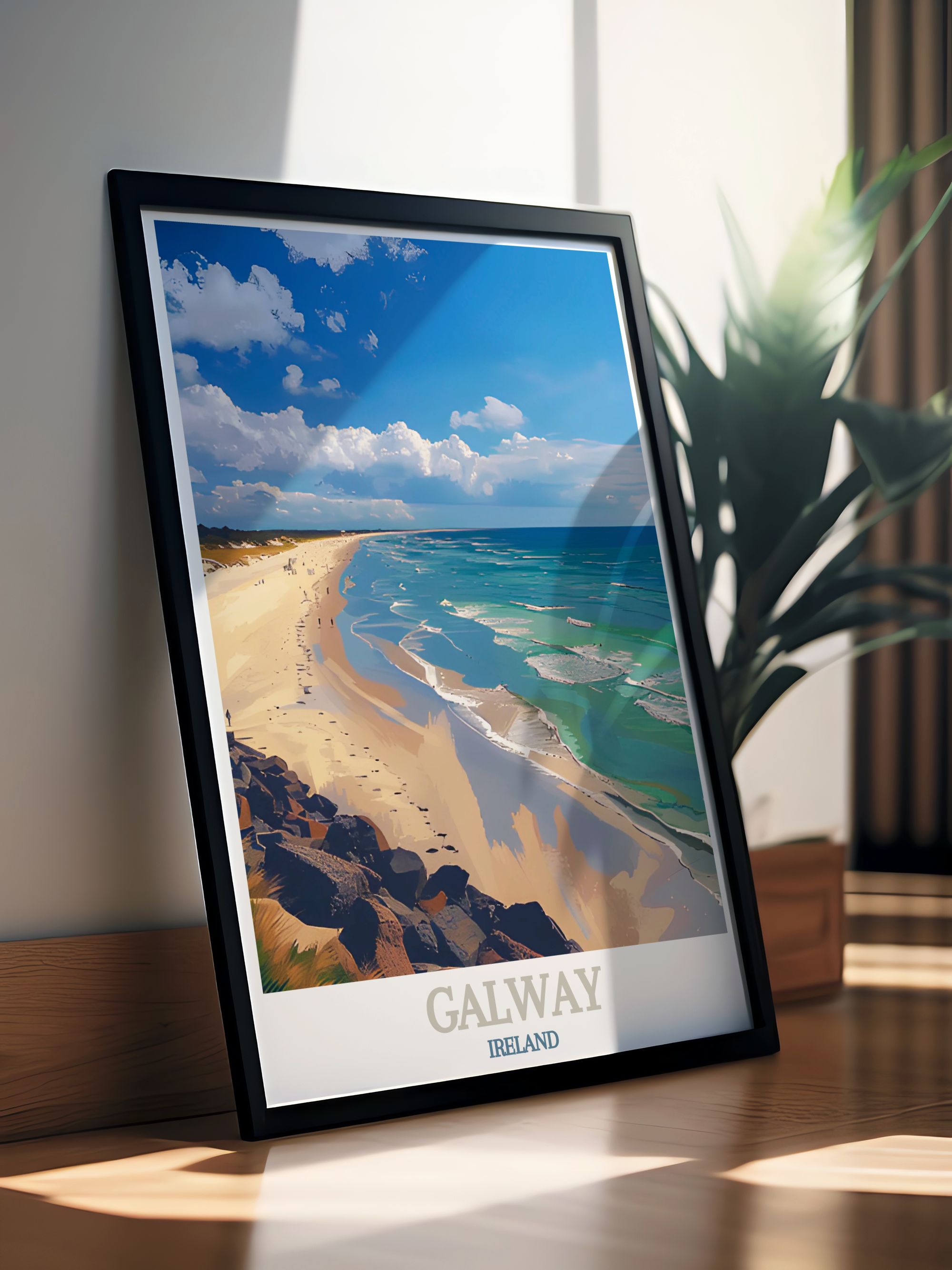 Galway Modern Wall Decor Silverstrand Beach Canvas Art Ireland Art Prints