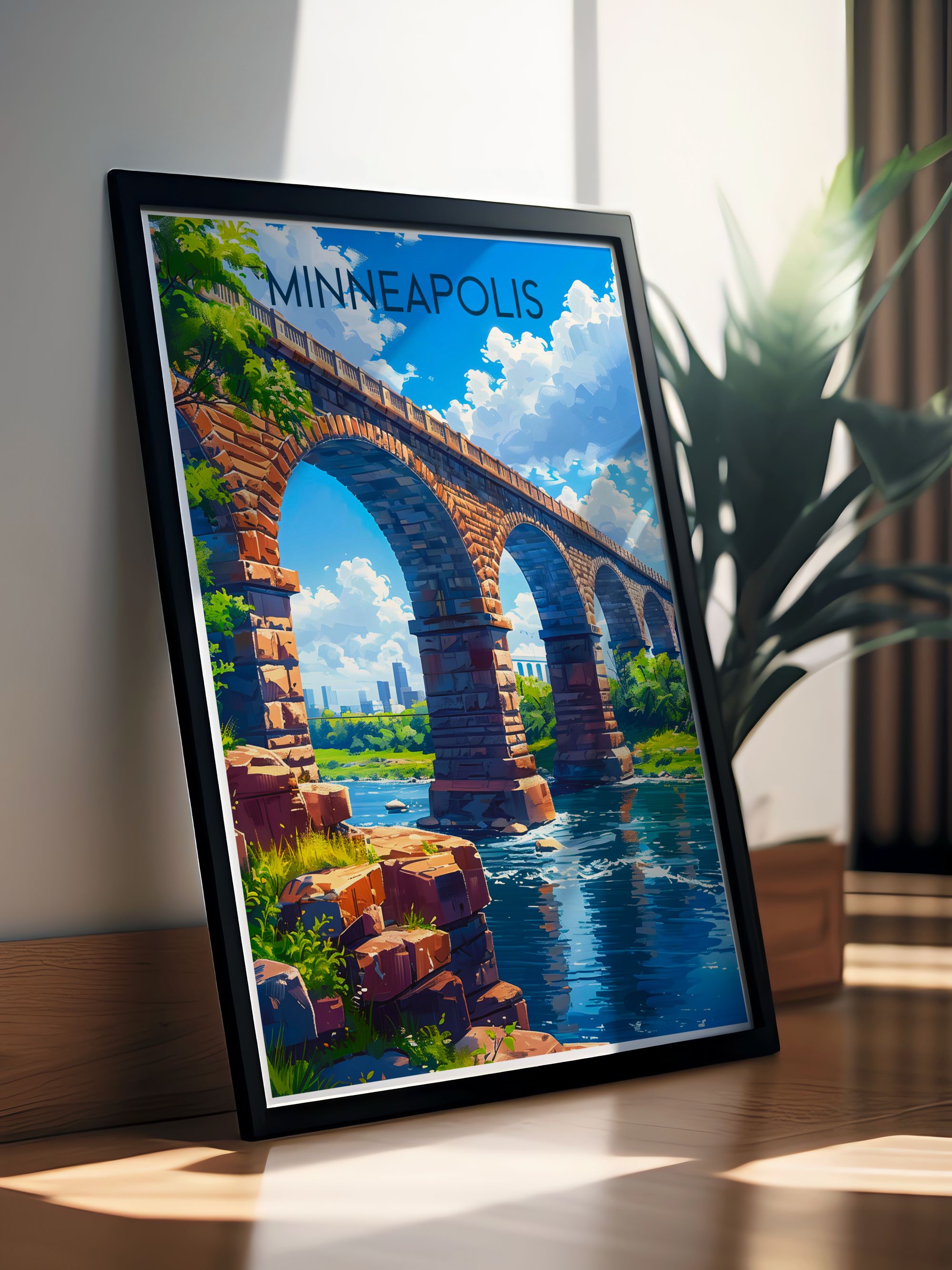 Minneapolis Wall Decor - Stone Arch Bridge  Art Prints - Minneapolis Canvas Art
