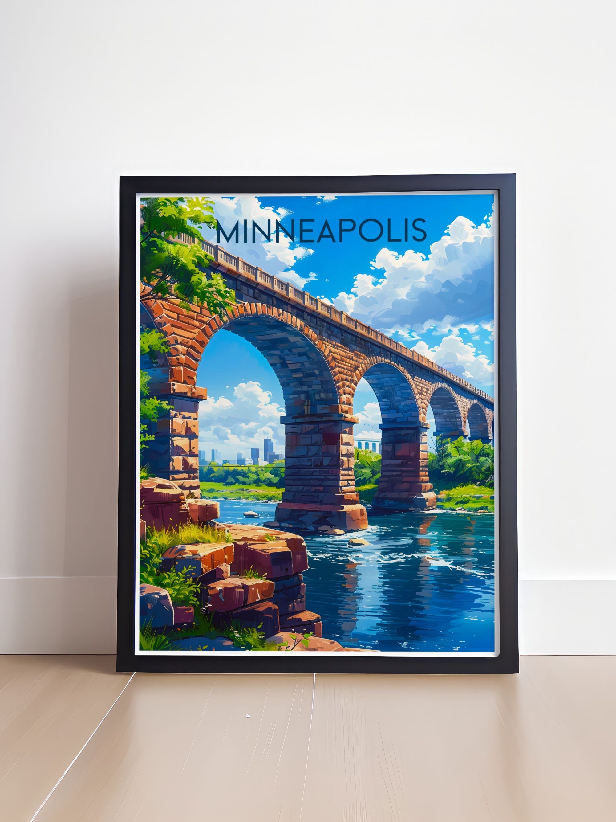 Minneapolis Wall Decor - Stone Arch Bridge  Art Prints - Minneapolis Canvas Art